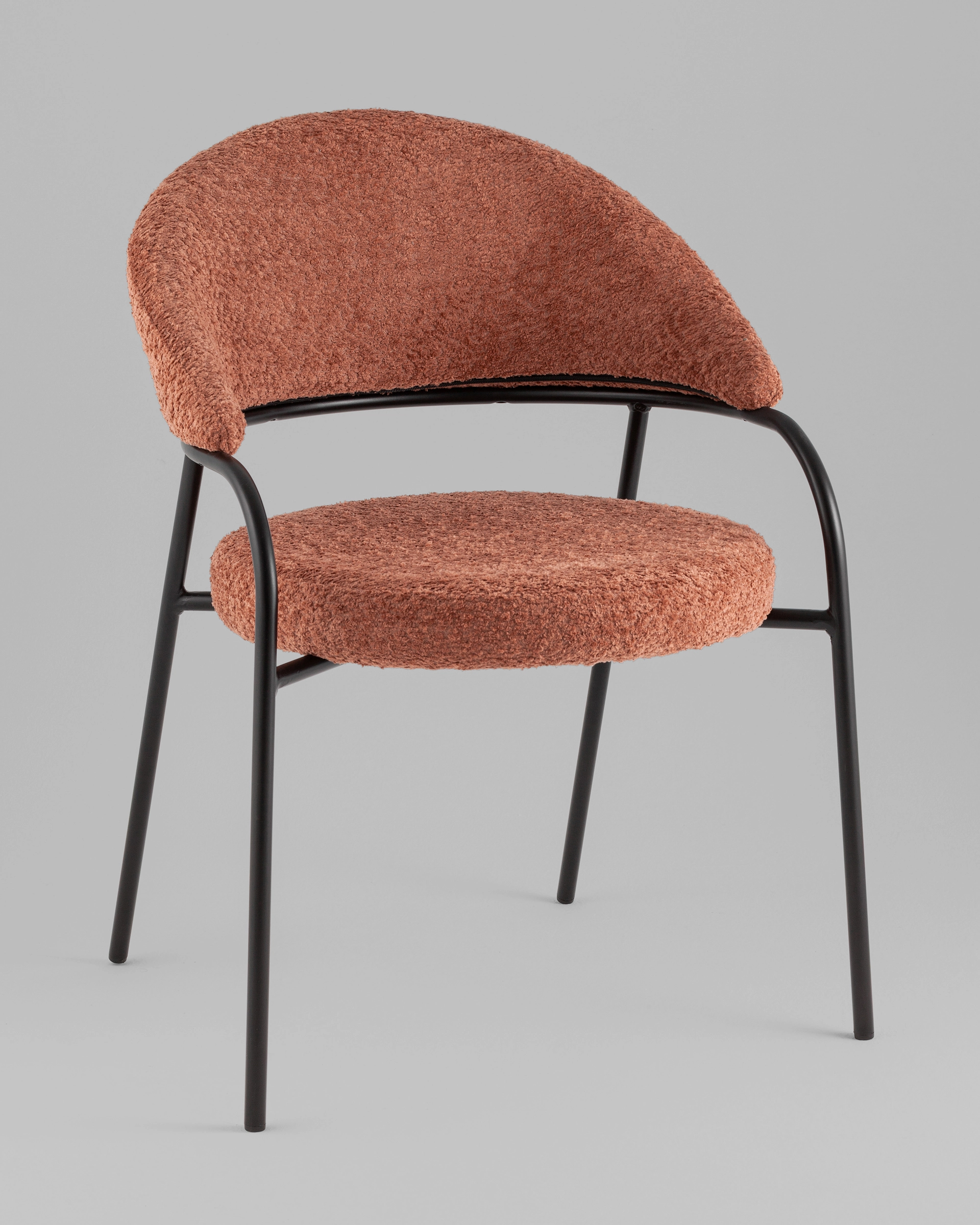 Стул Тилль букле коралловый