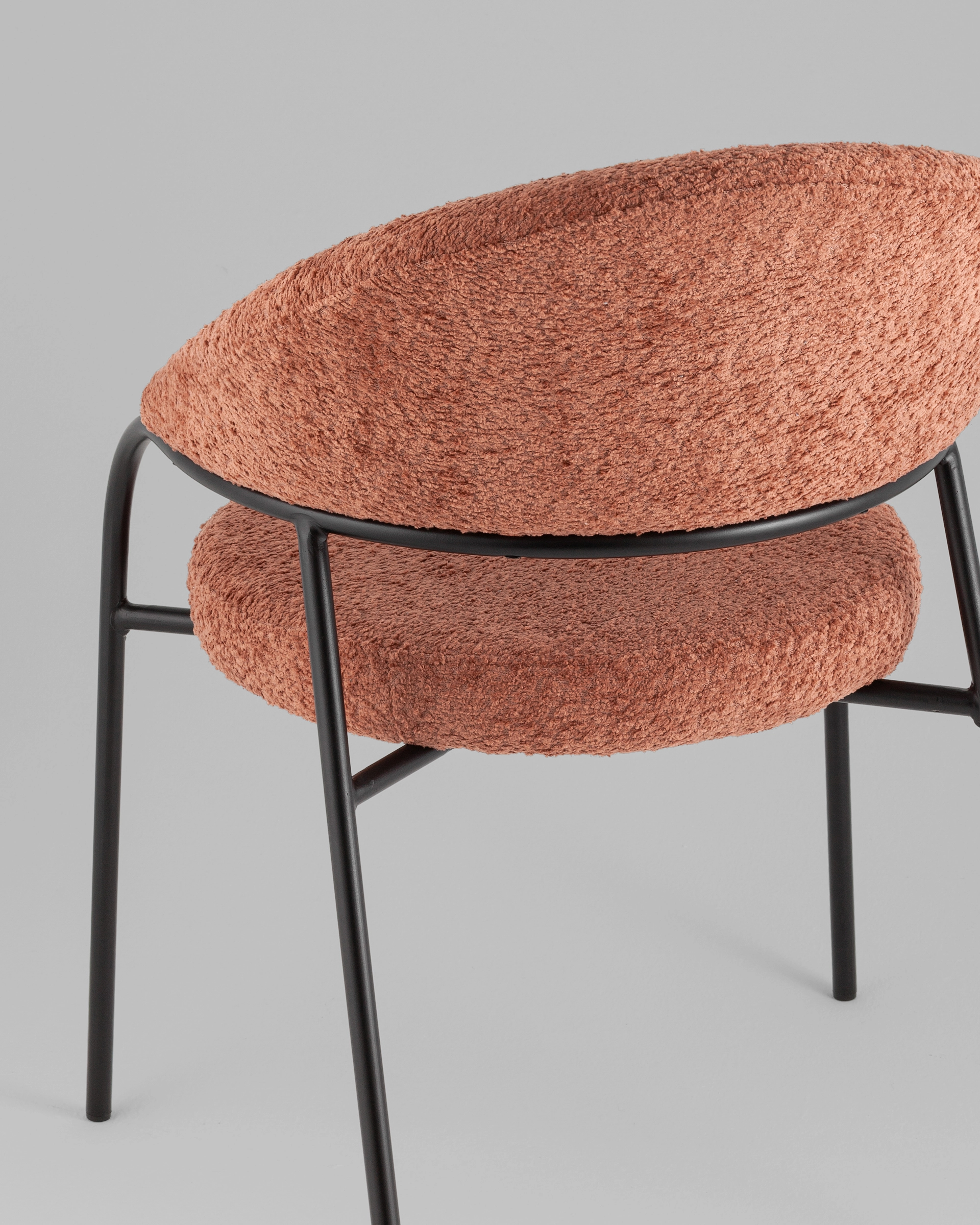 Стул Тилль букле коралловый