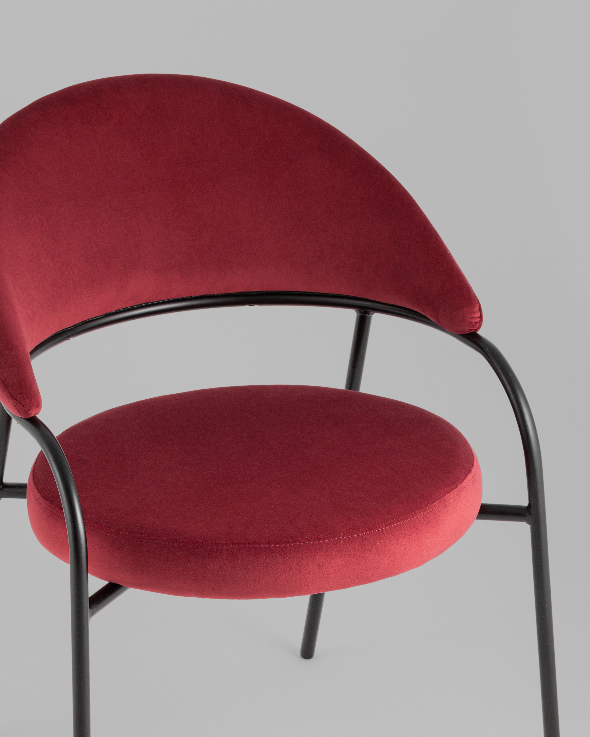 Стул Тилль велюр красный