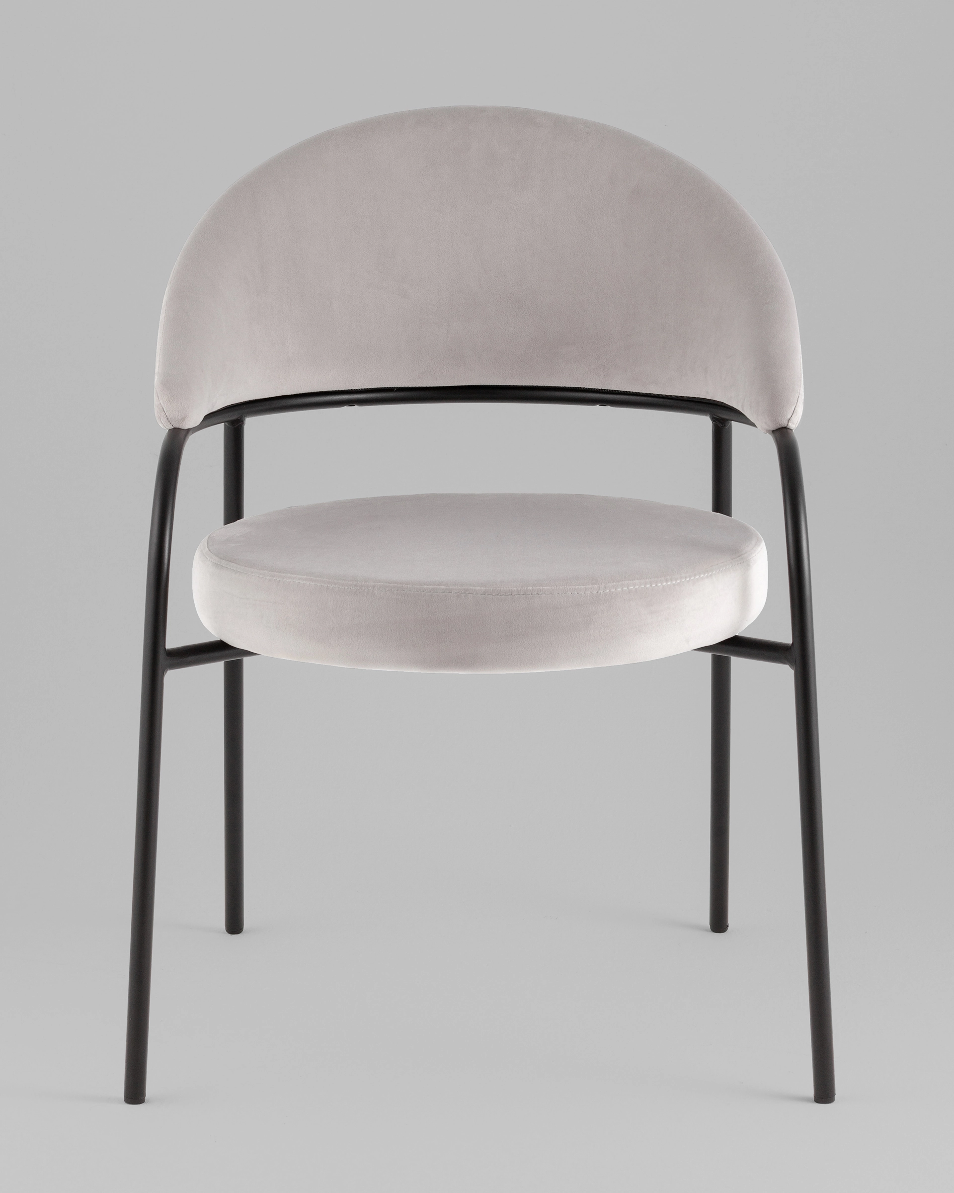 Стул Тилль велюр светло-серый