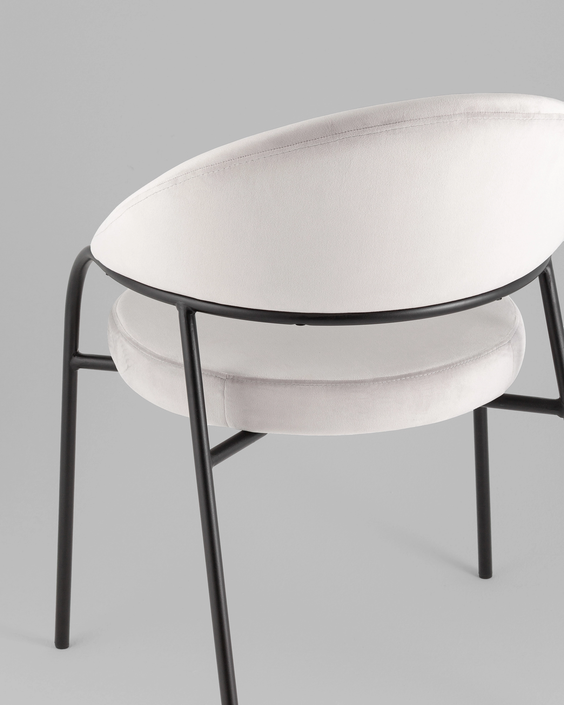 Стул Тилль велюр светло-серый