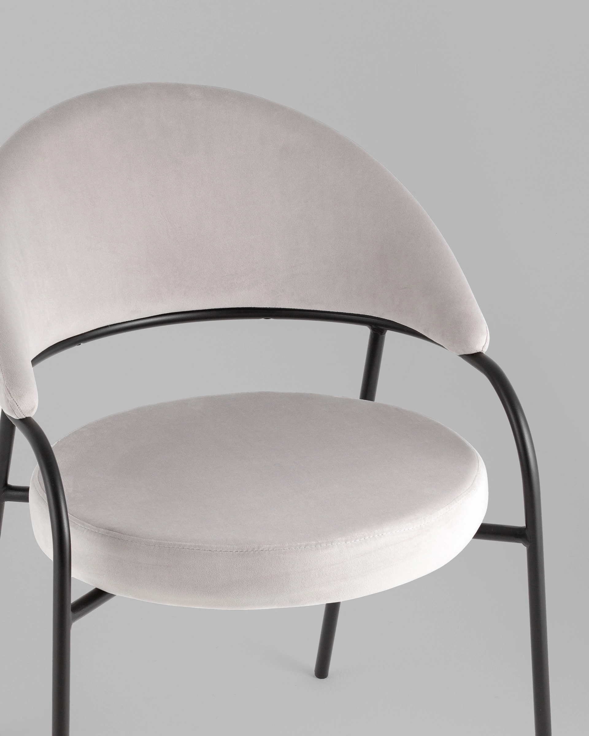 Стул Тилль велюр светло-серый