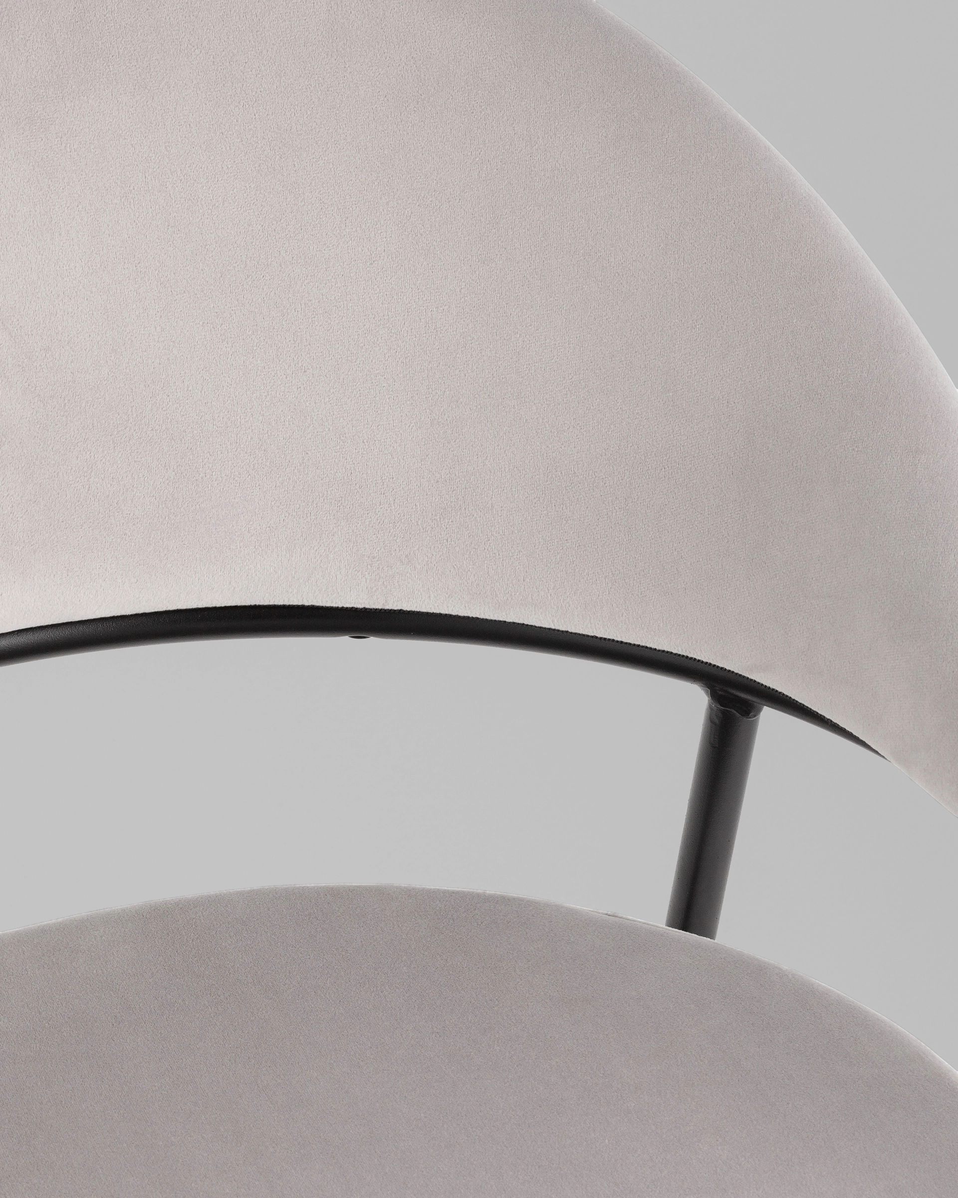 Стул Тилль велюр светло-серый