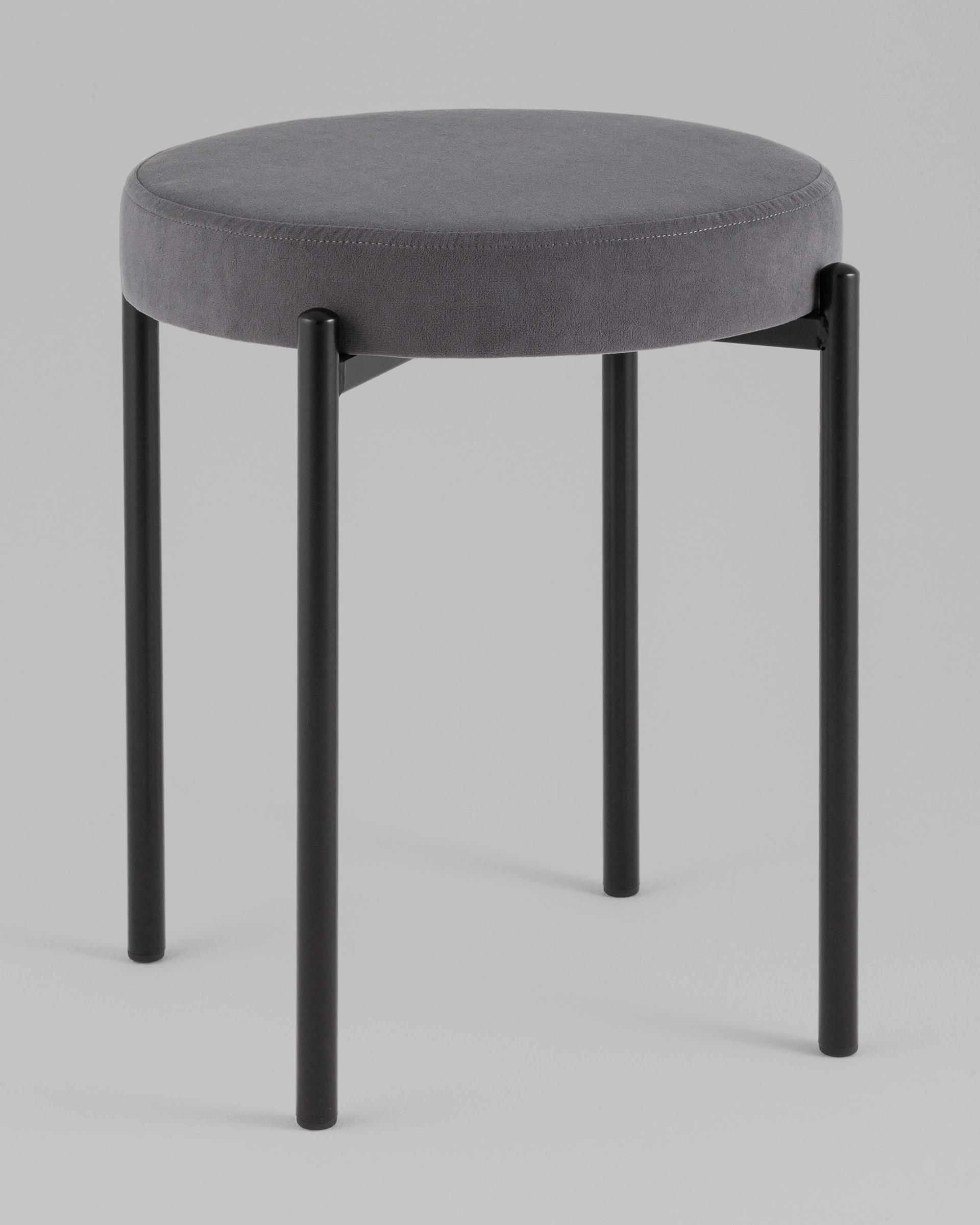 Табурет Бриф Original велюр серый
