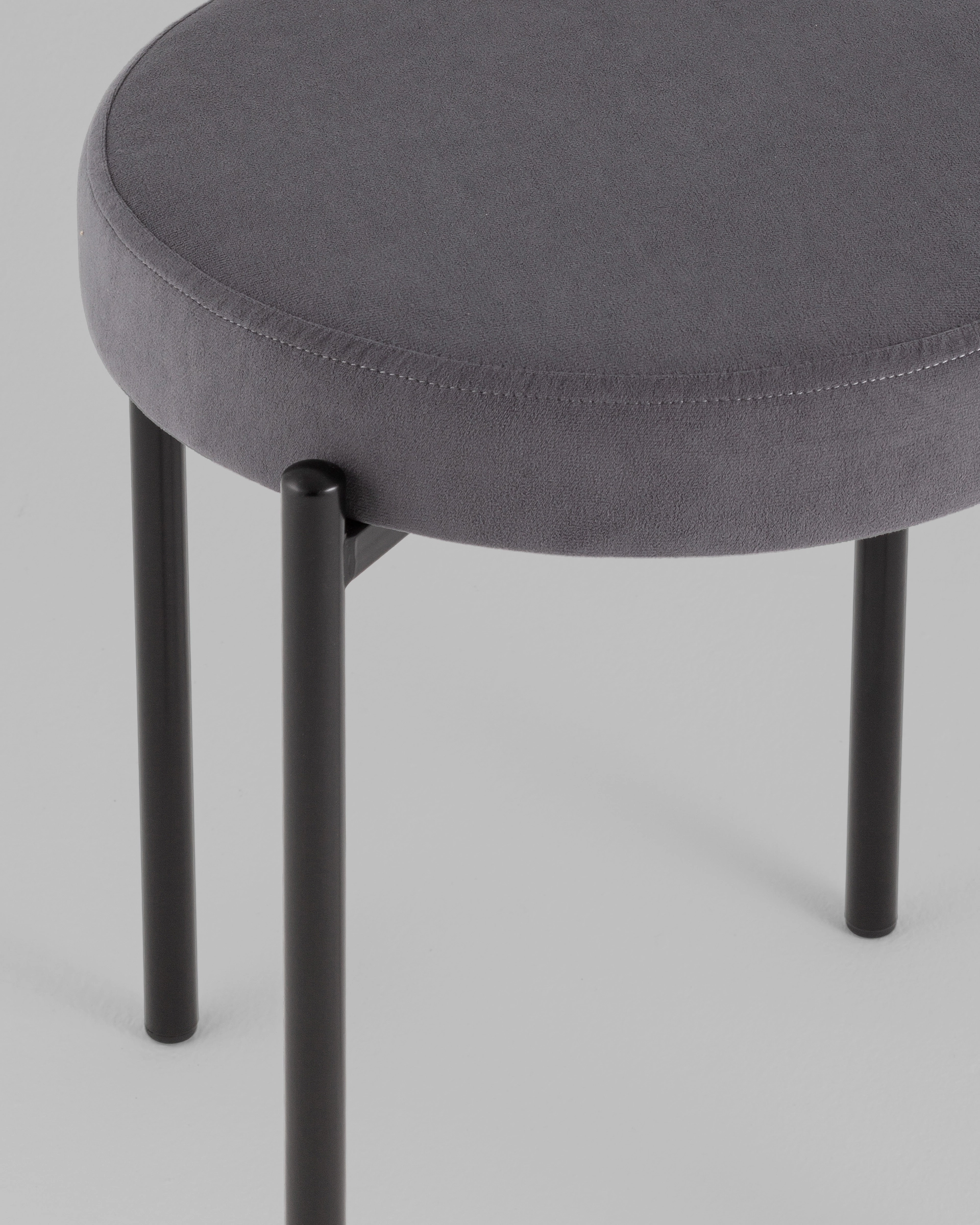 Табурет Бриф Original велюр серый