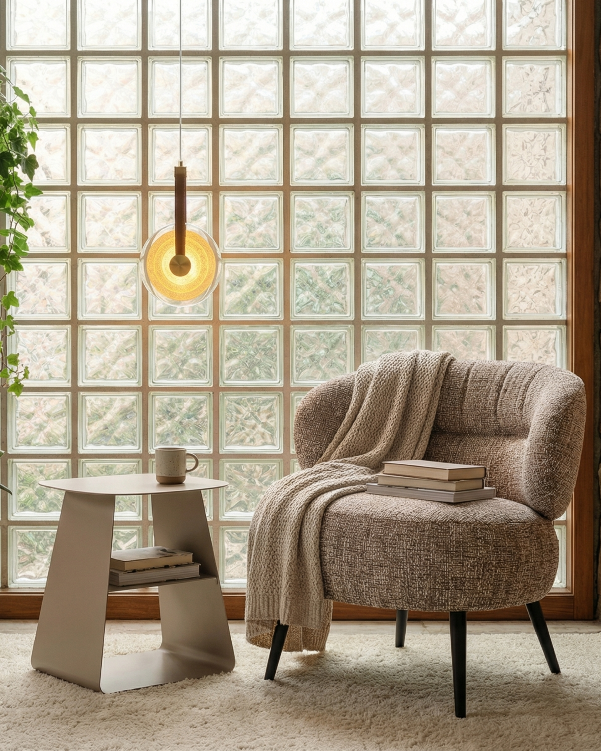 Журнальный столик Leyre металл серый