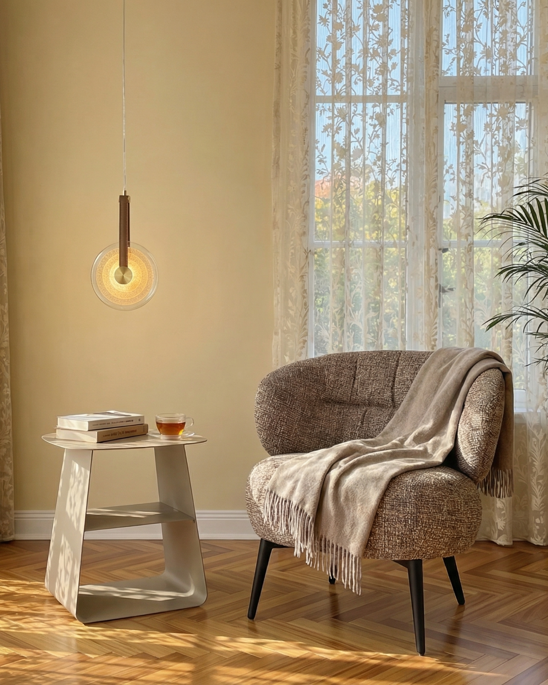 Журнальный столик Leyre металл серый