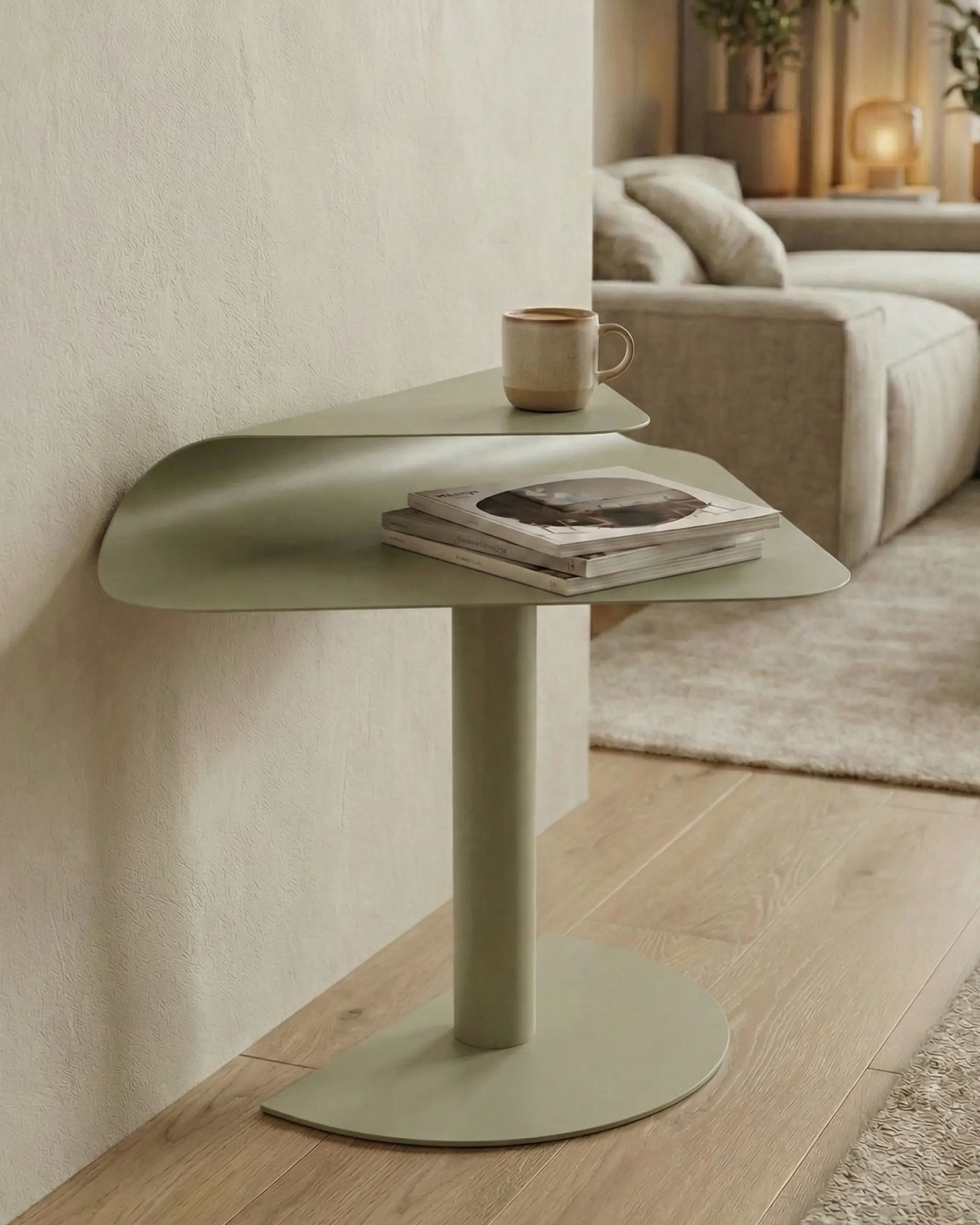 Журнальный столик Cornea металл оливковый