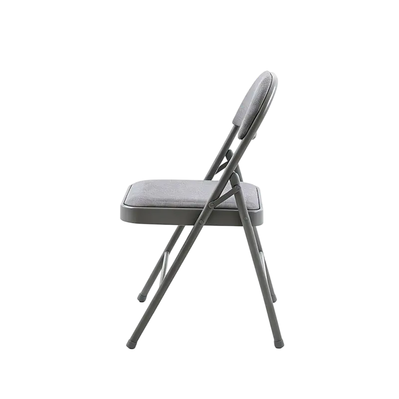 Стул складной GJ-22 серый рогожка