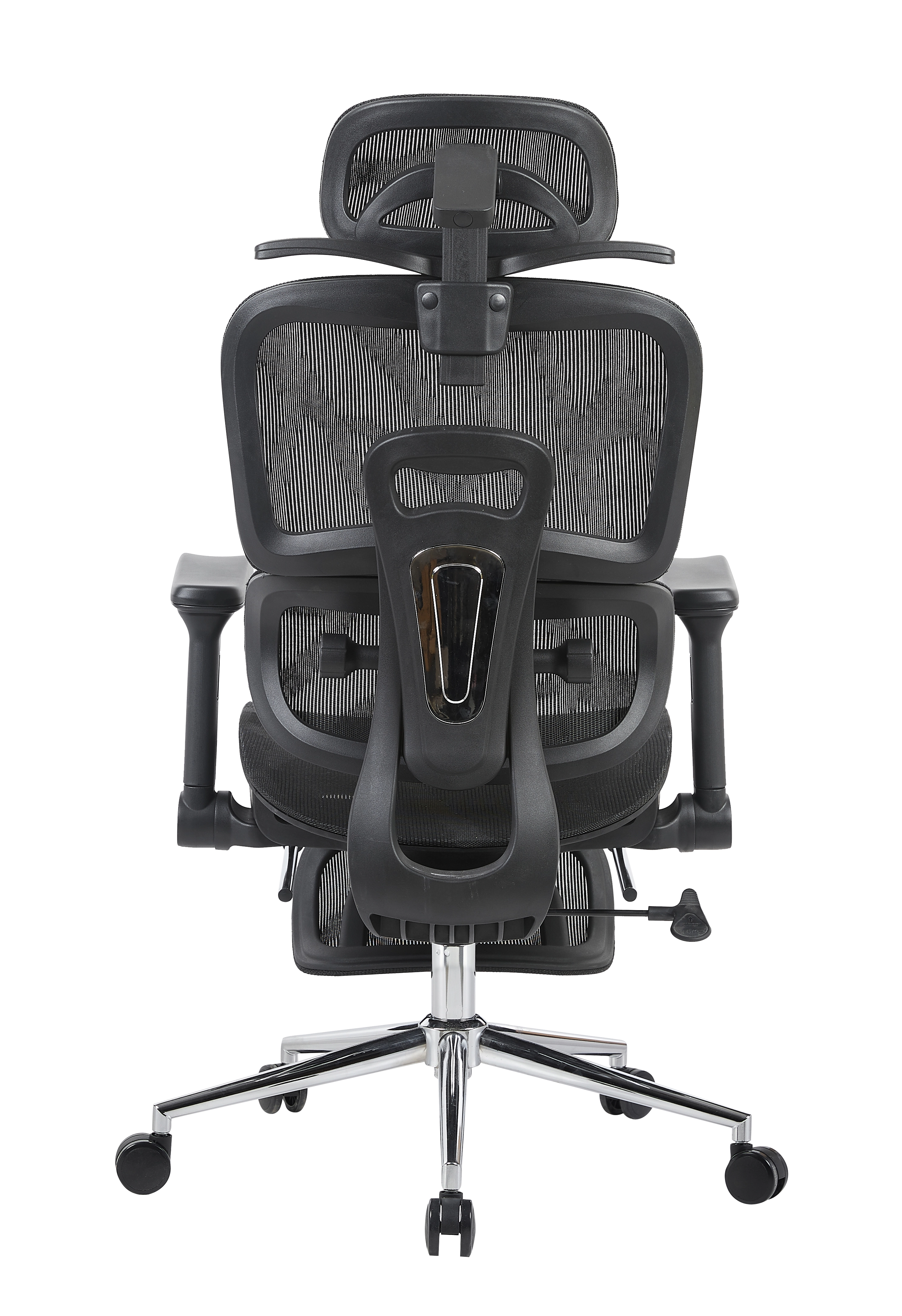 Кресло офисное TopChairs Stich с оттоманкой черный