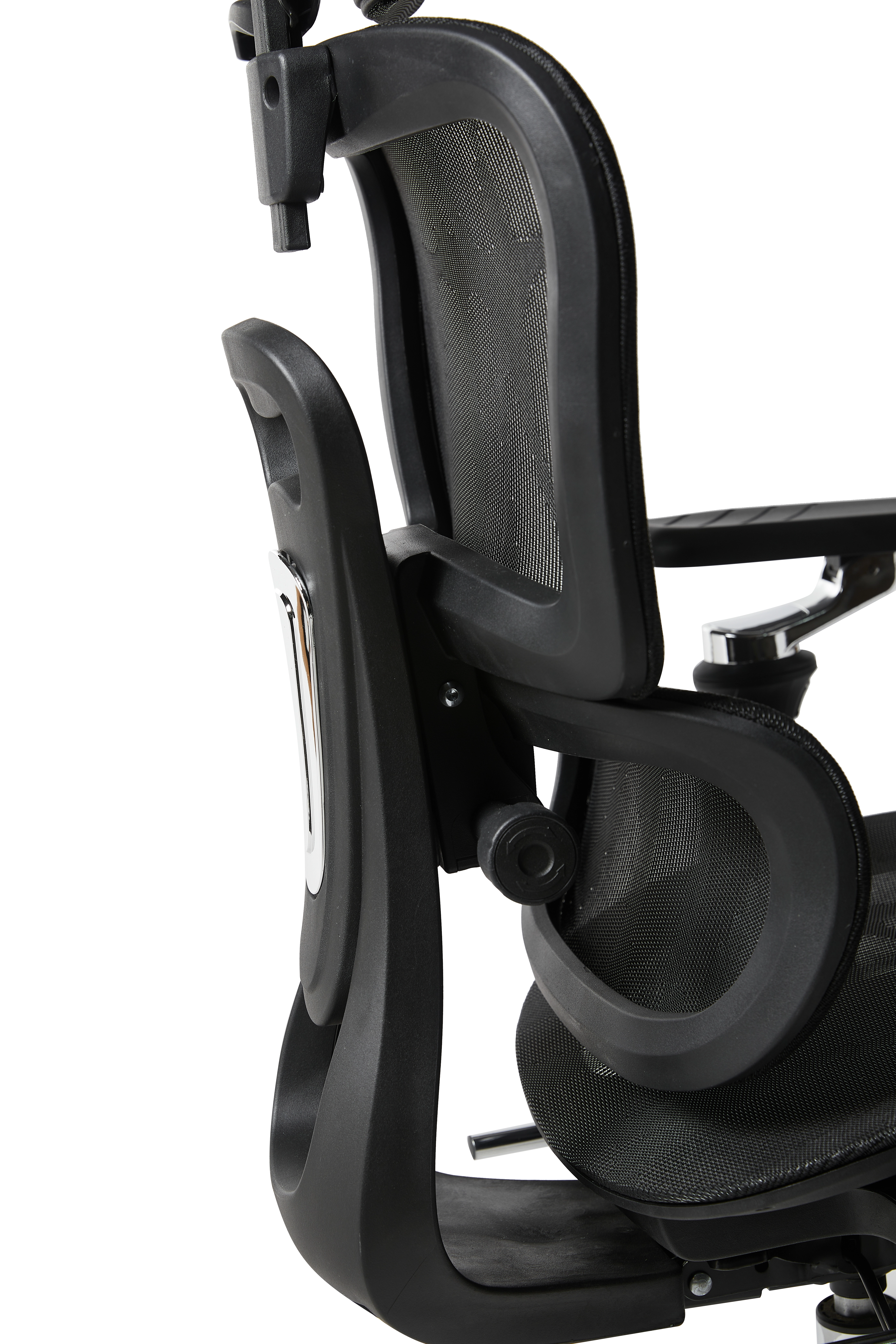 Кресло офисное TopChairs Stich с оттоманкой черный