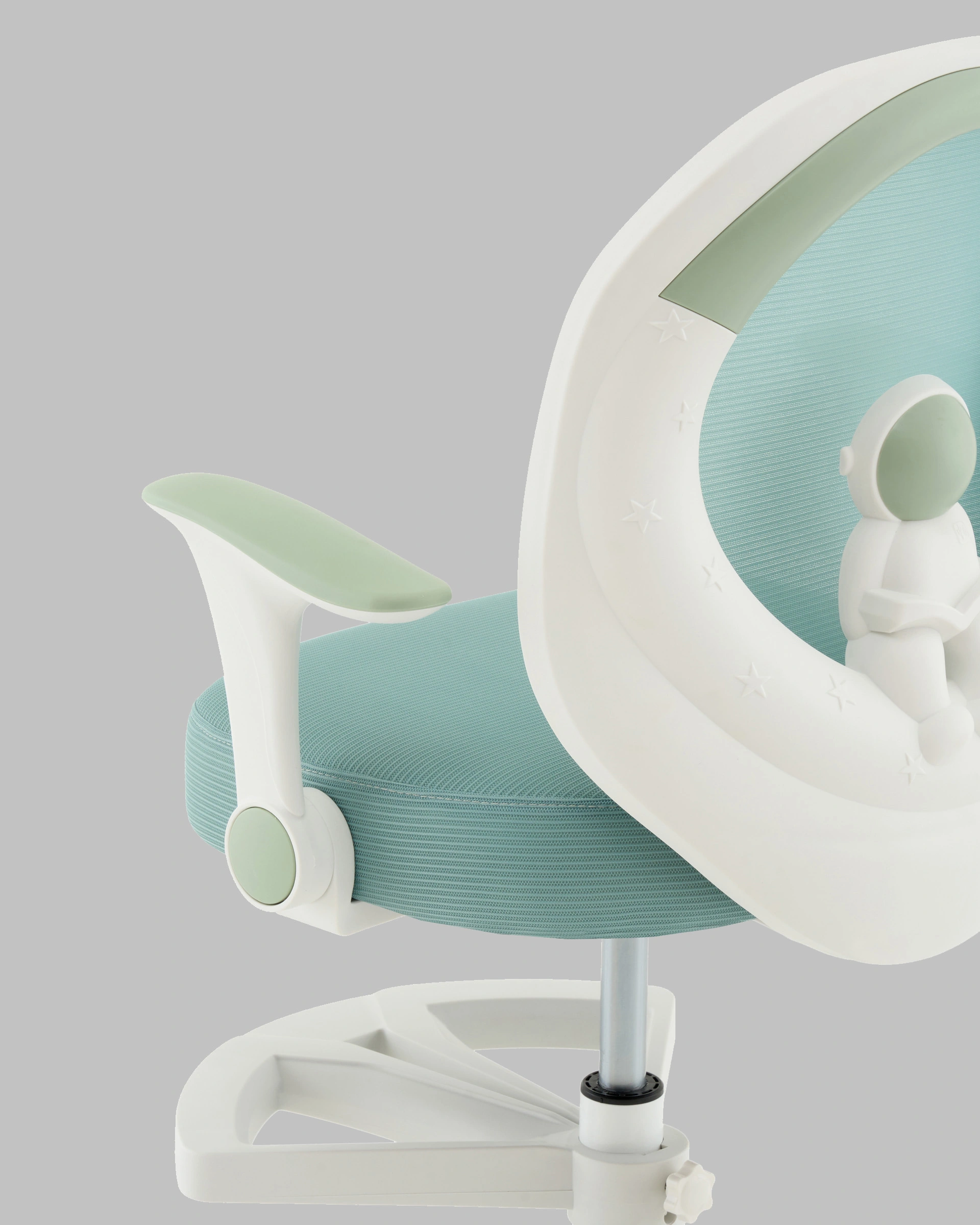 Кресло TopChairs Spaceman мятный с подставкой для ног