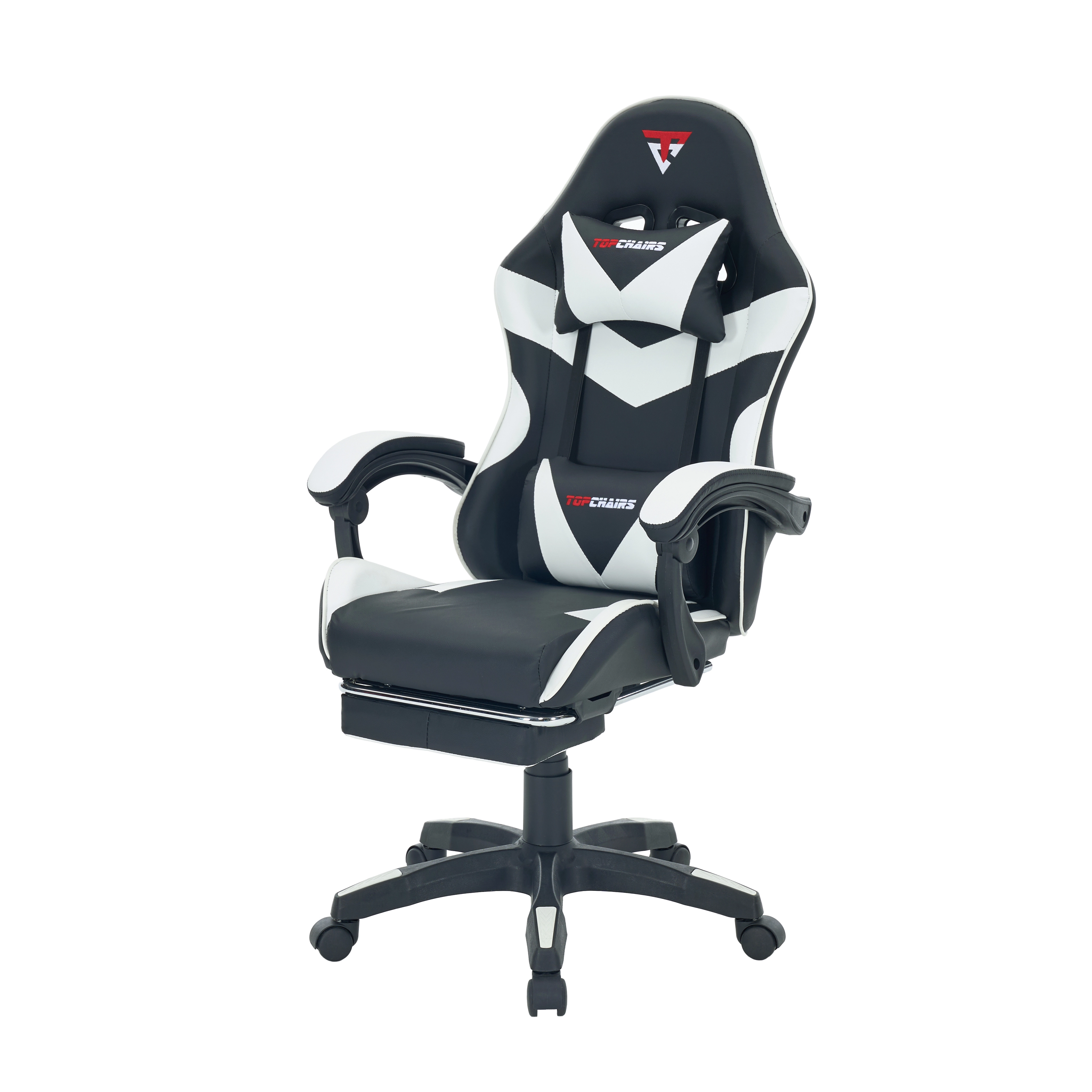 Кресло спортивное TopChairs MG-7019 черно-белый