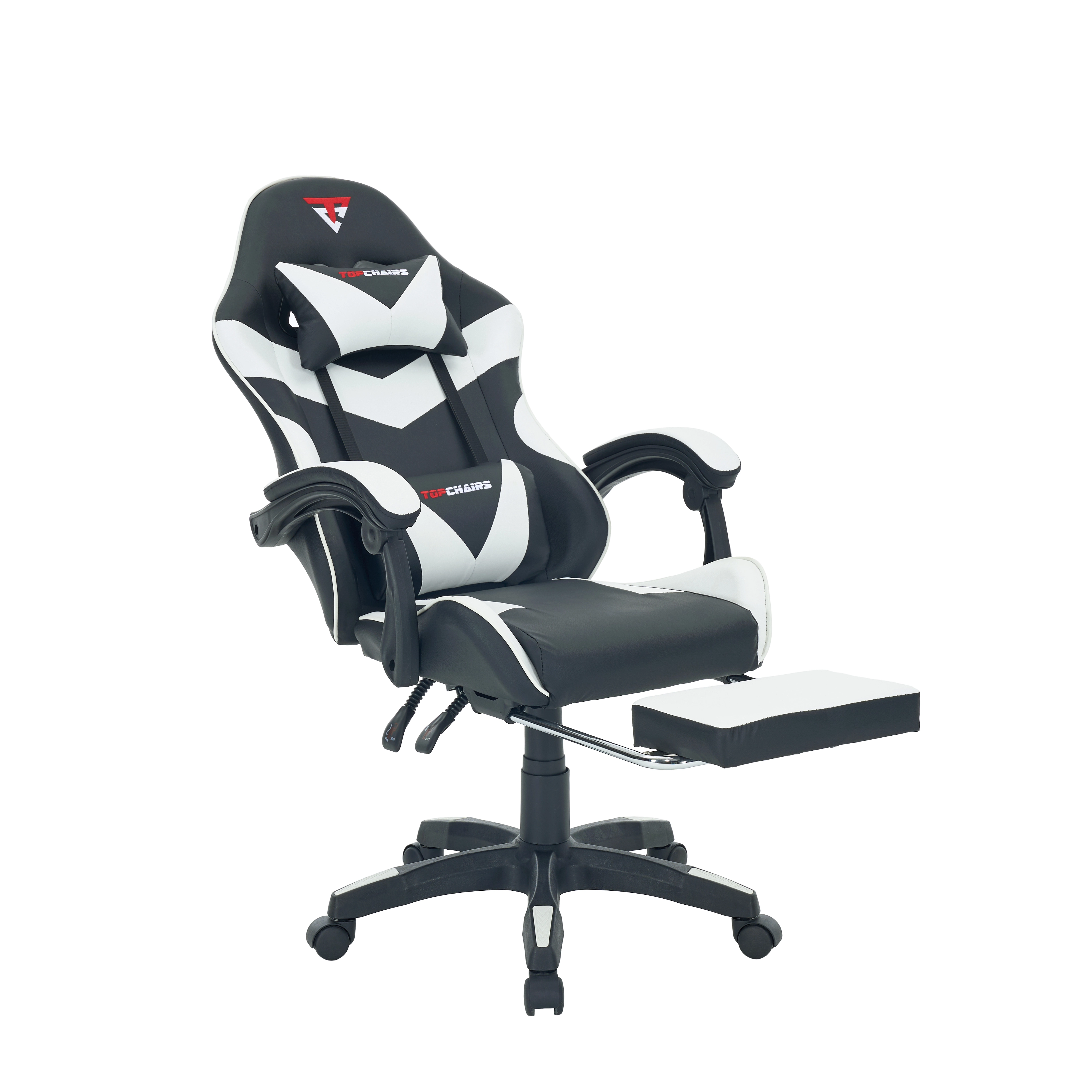 Кресло спортивное TopChairs MG-7019 черно-белый
