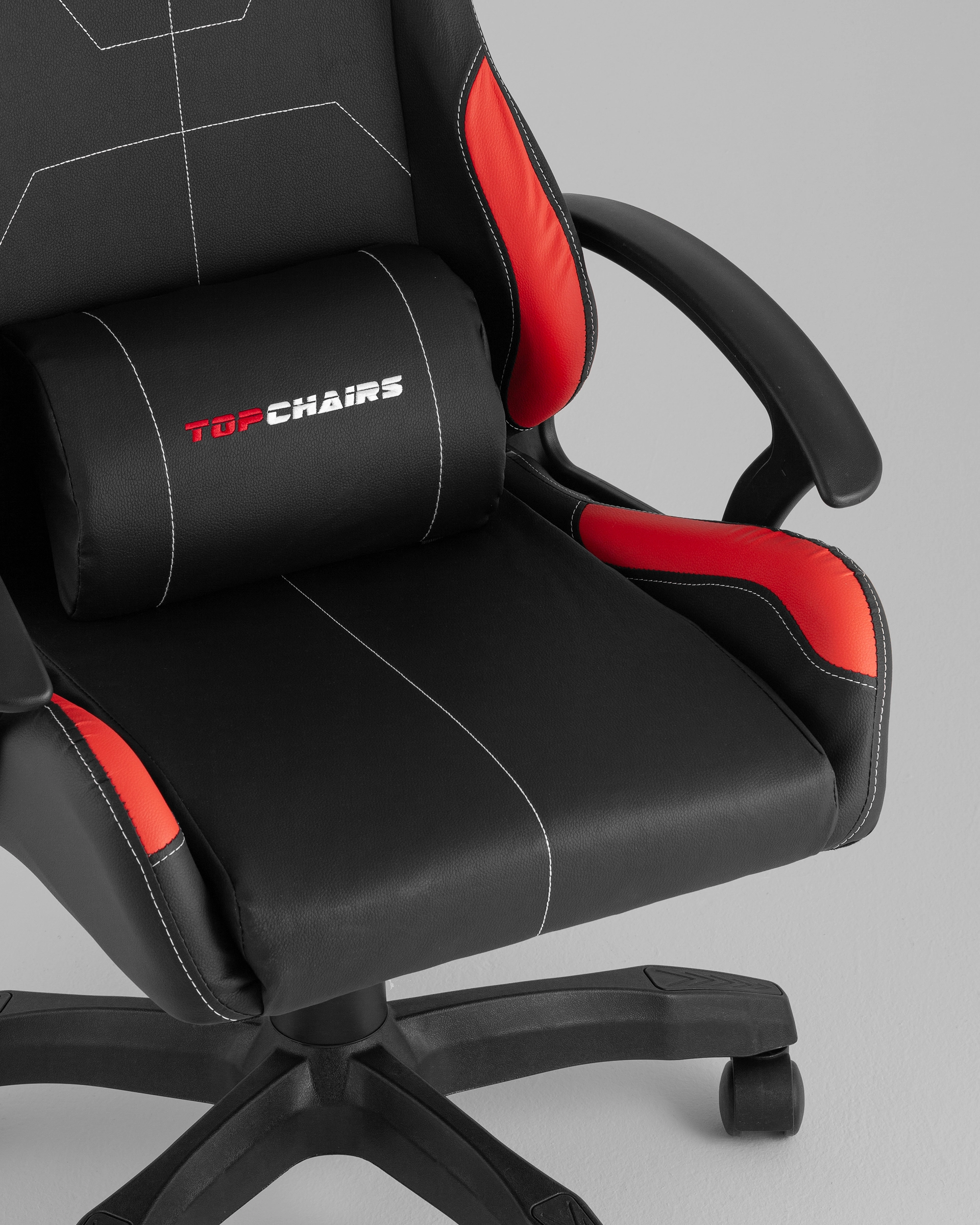 Кресло спортивное TopChairs Wyvern черно-красный