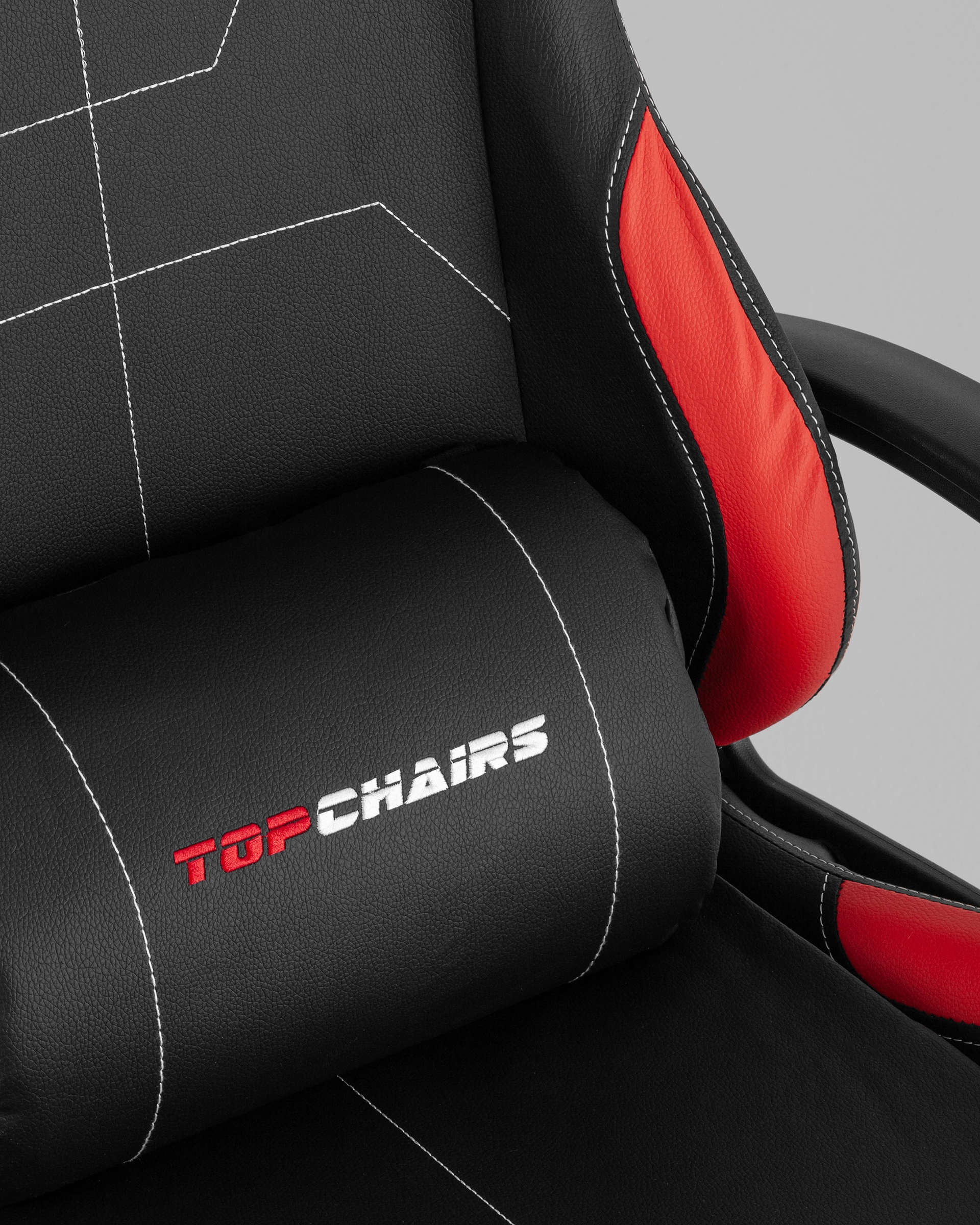 Кресло спортивное TopChairs Wyvern черно-красный
