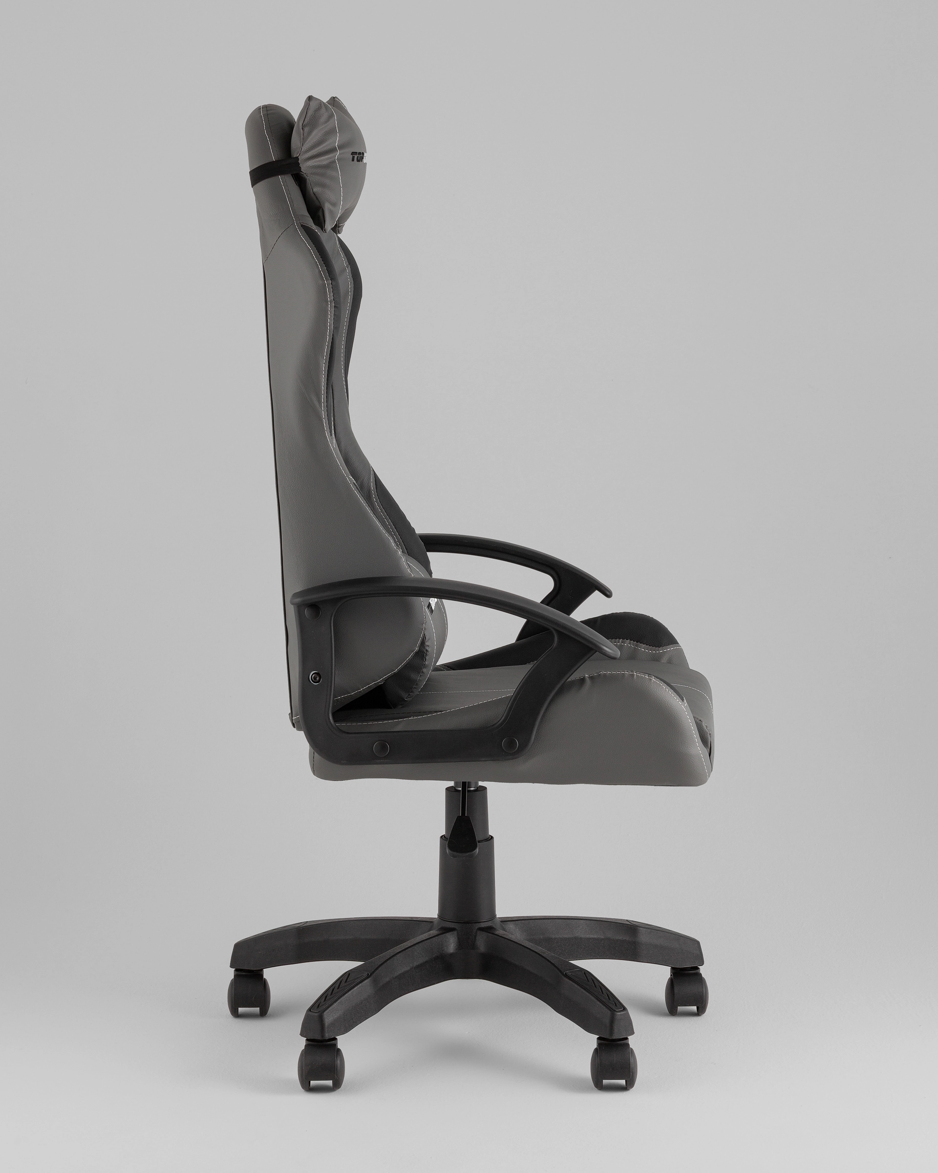 Кресло спортивное TopChairs Wyvern серо-черный