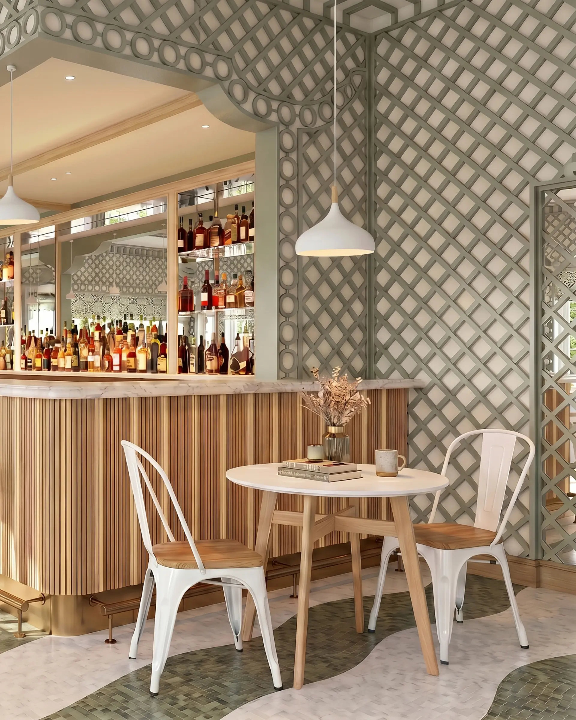 Стул TOLIX WOOD белый глянцевый