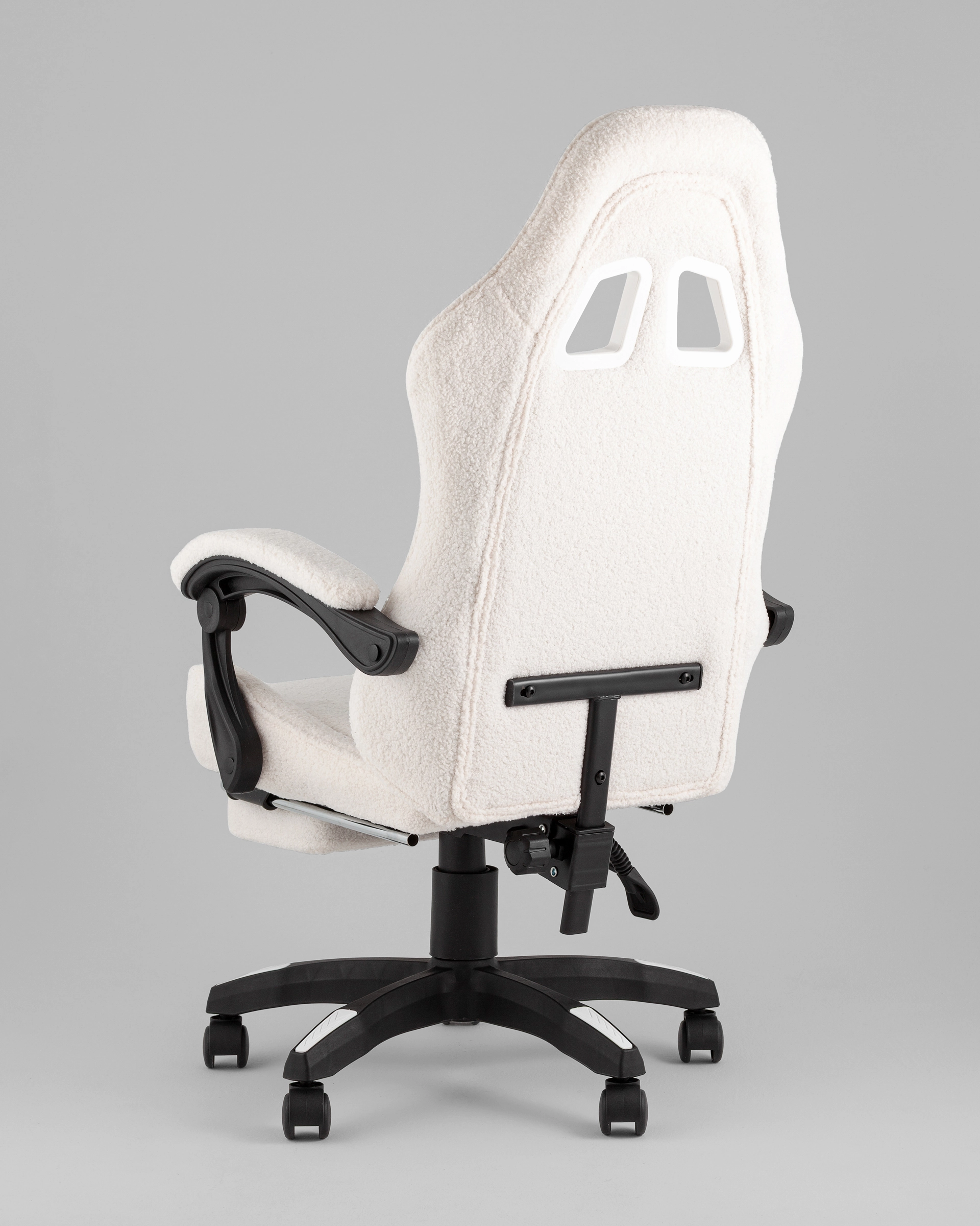 Кресло спортивное TopChairs MG-7019 букле белый