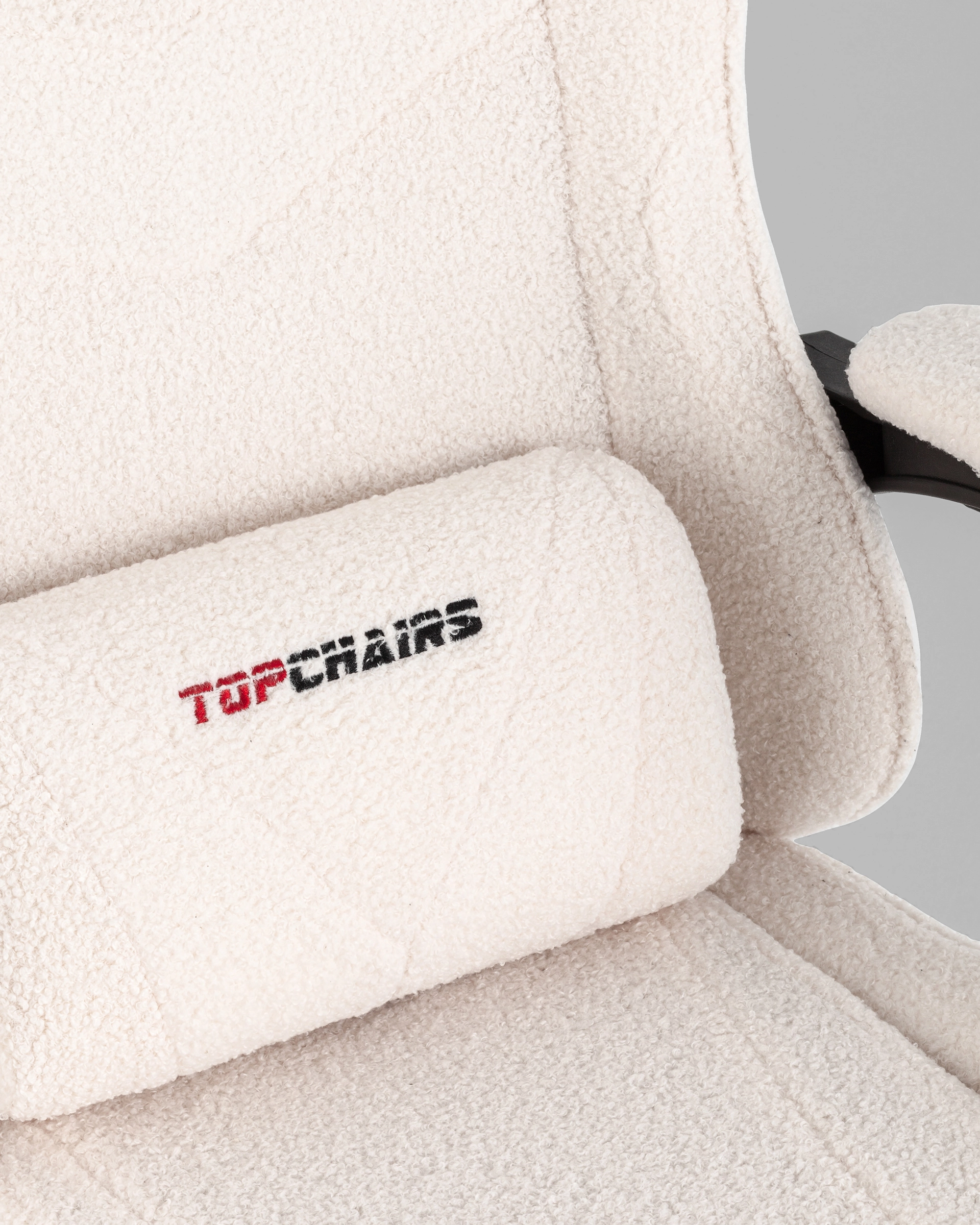 Кресло спортивное TopChairs MG-7019 букле белый