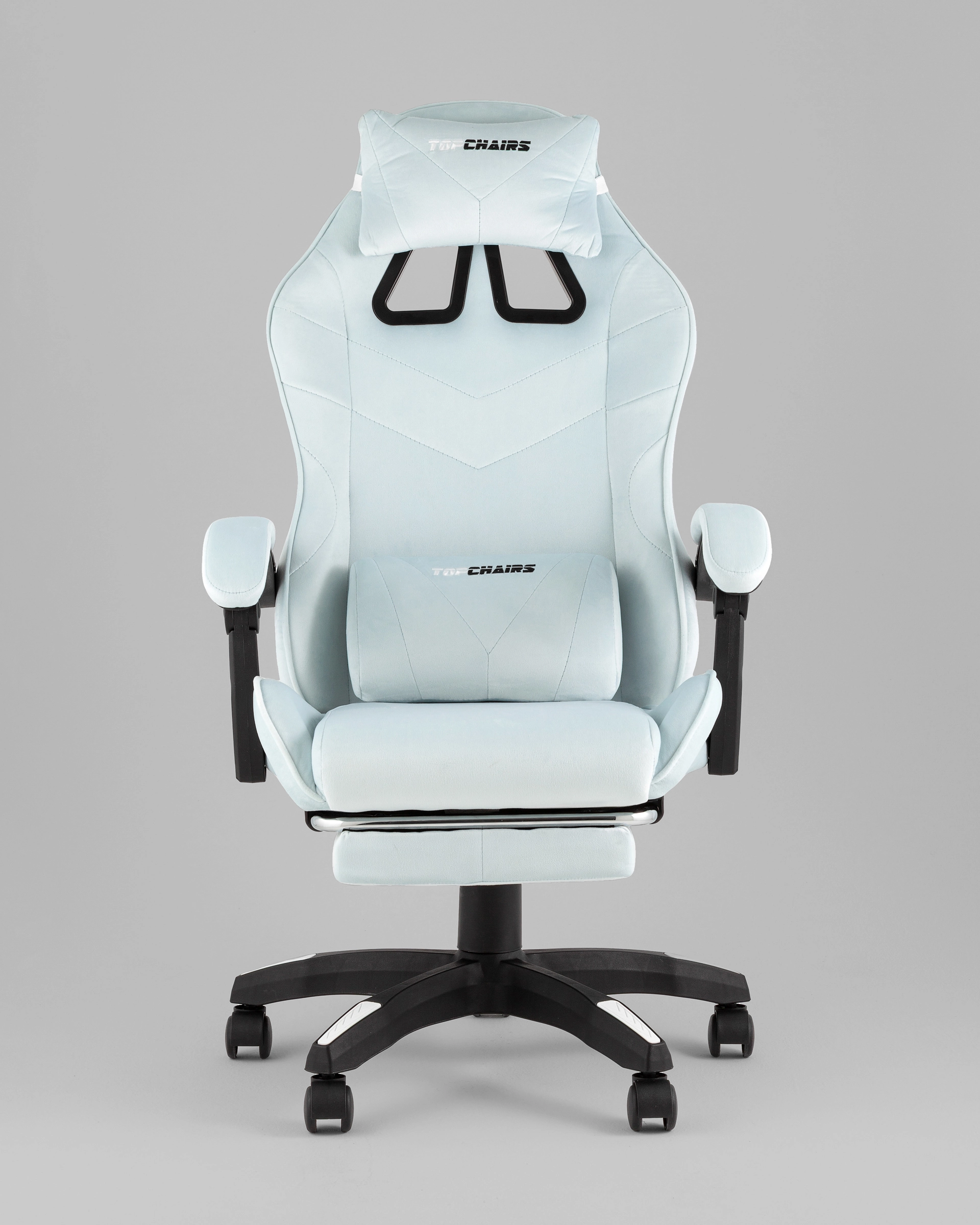 Кресло спортивное TopChairs MG-7019 велюр светло-голубой