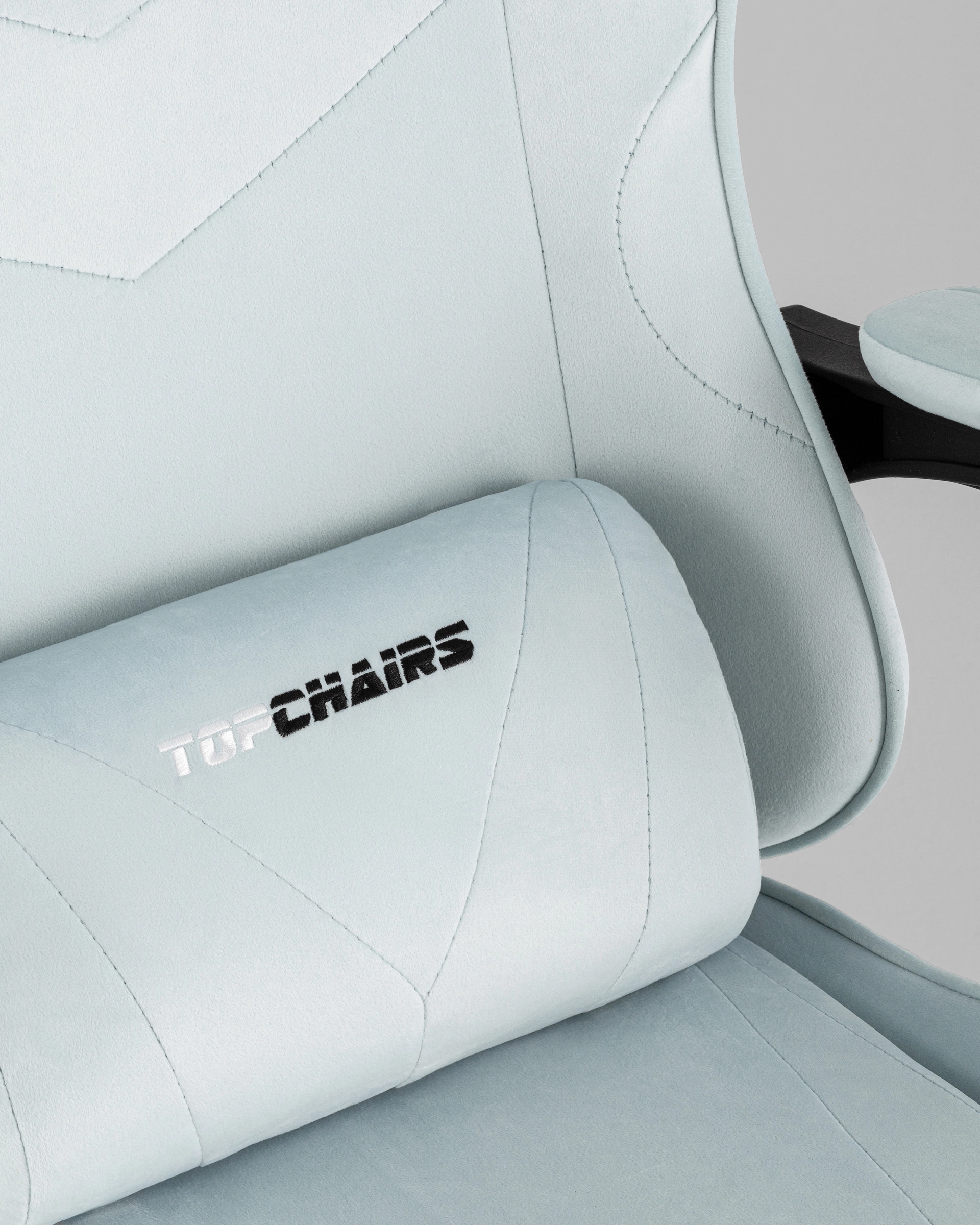 Кресло спортивное TopChairs MG-7019 велюр светло-голубой