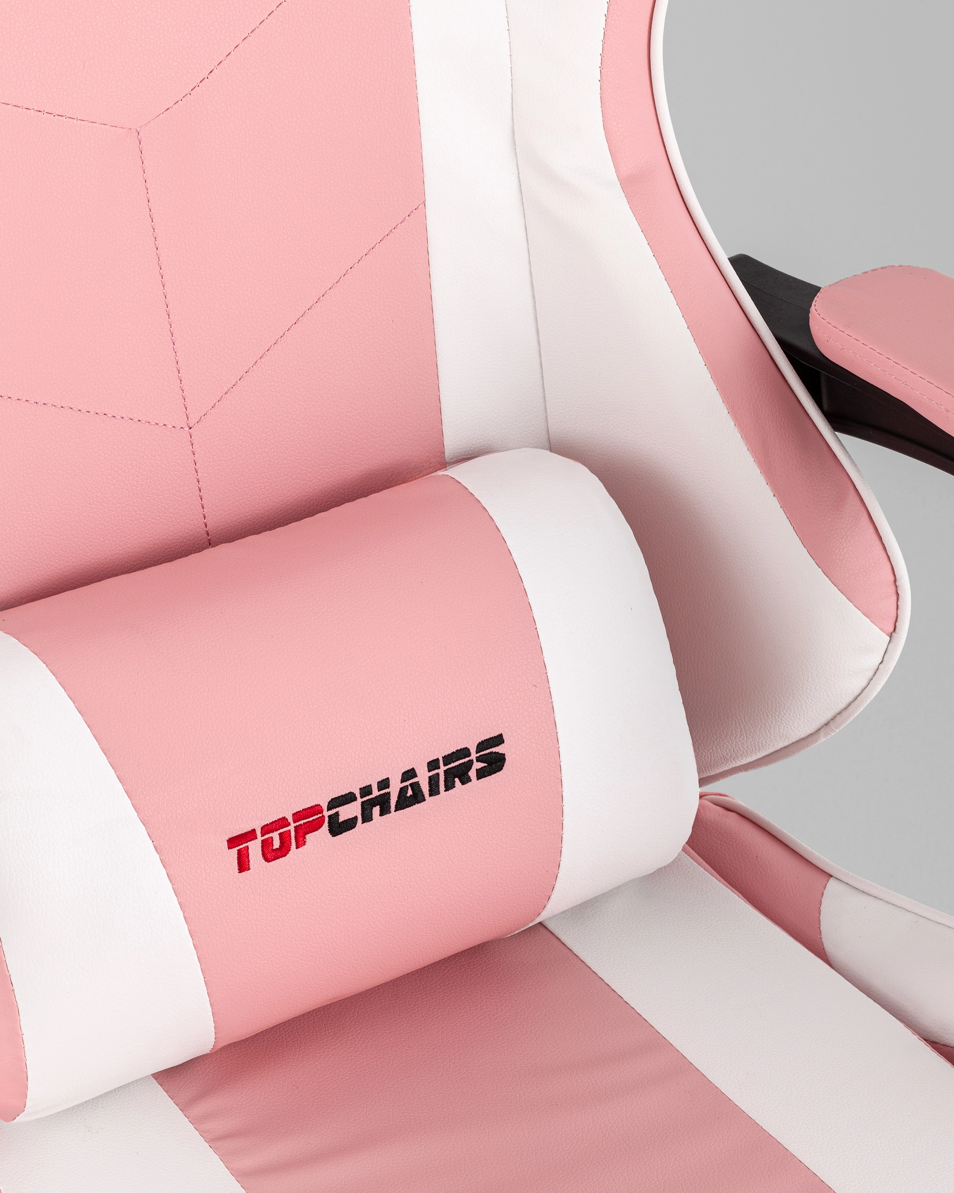 Кресло спортивное TopChairs MG-7035 розово-белый
