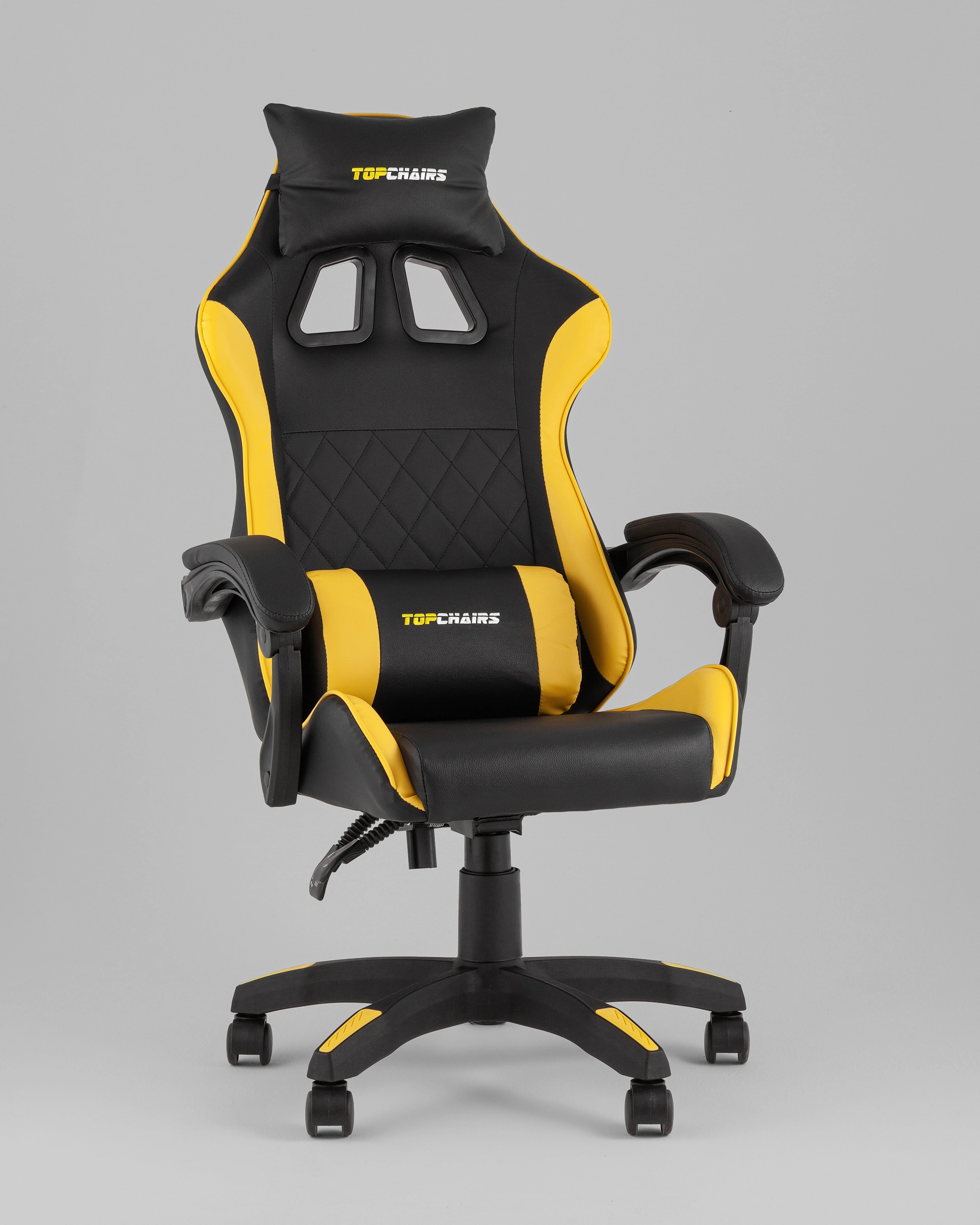 Кресло спортивное TopChairs MG-7043 черно-жёлтый