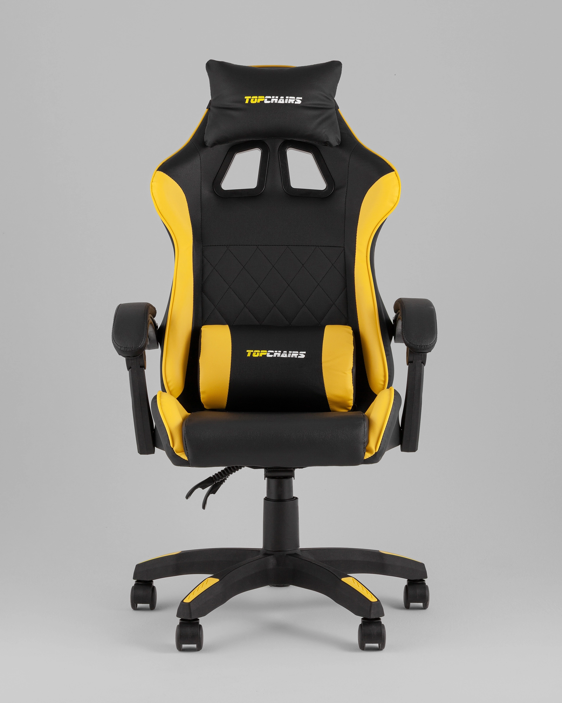 Кресло спортивное TopChairs MG-7043 черно-жёлтый