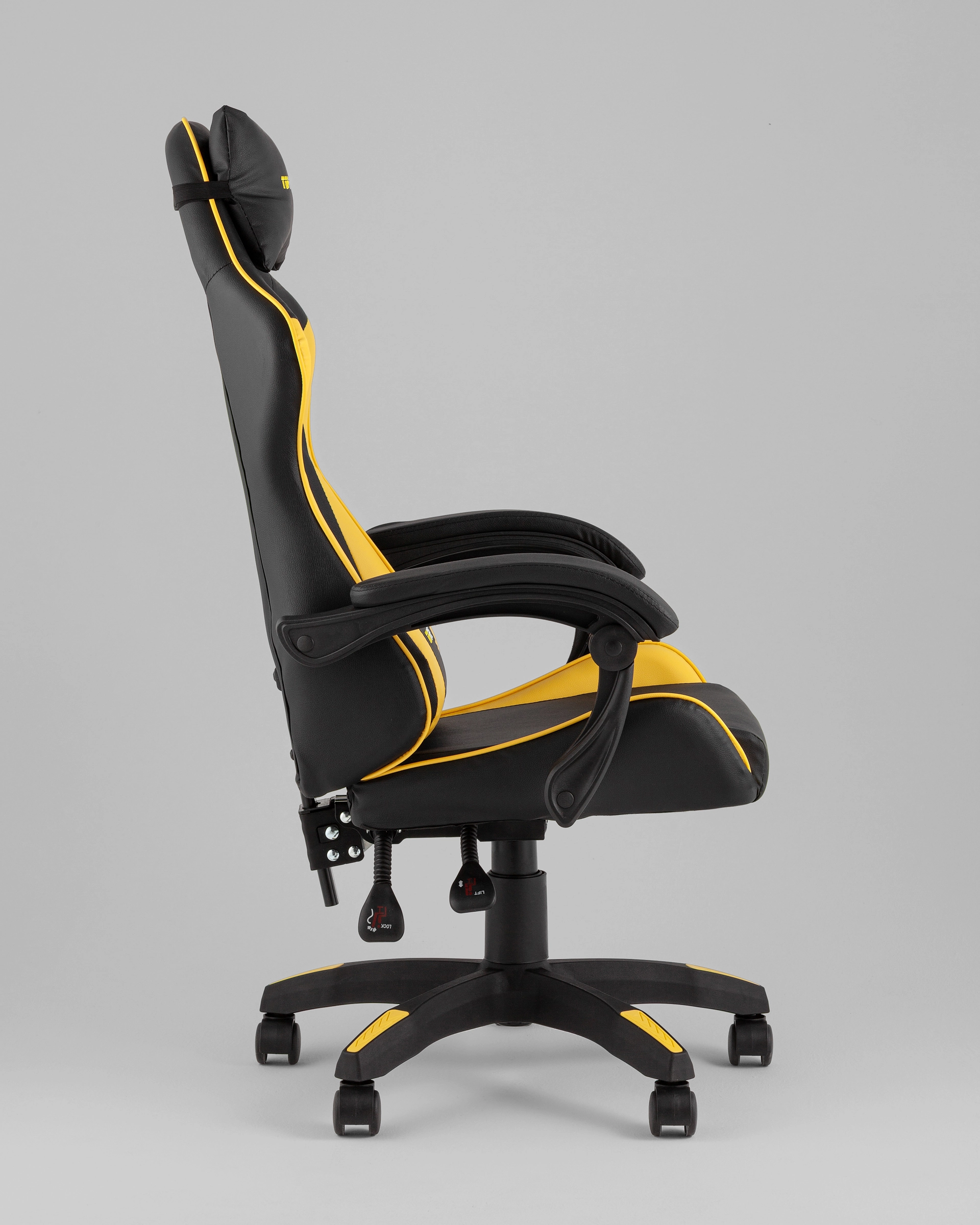 Кресло спортивное TopChairs MG-7043 черно-жёлтый