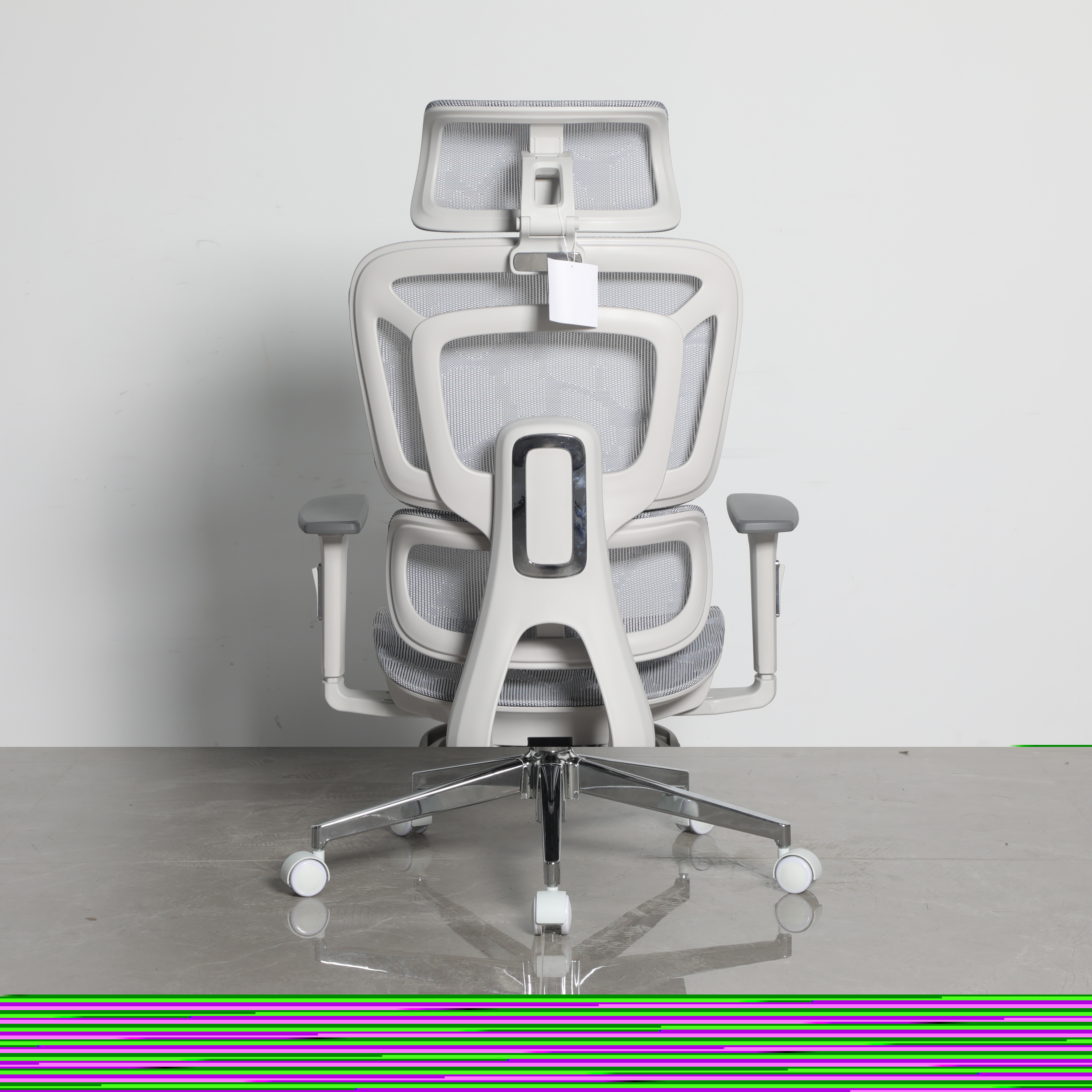 Кресло офисное TopChairs Nimbus белая сетка белый пластик