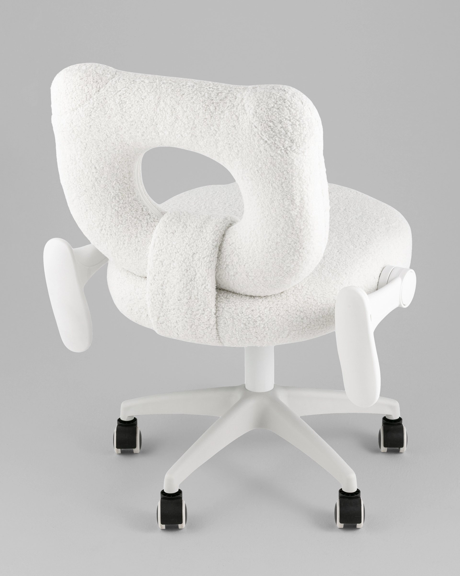 Кресло детское TopChairs Umi белый тедди