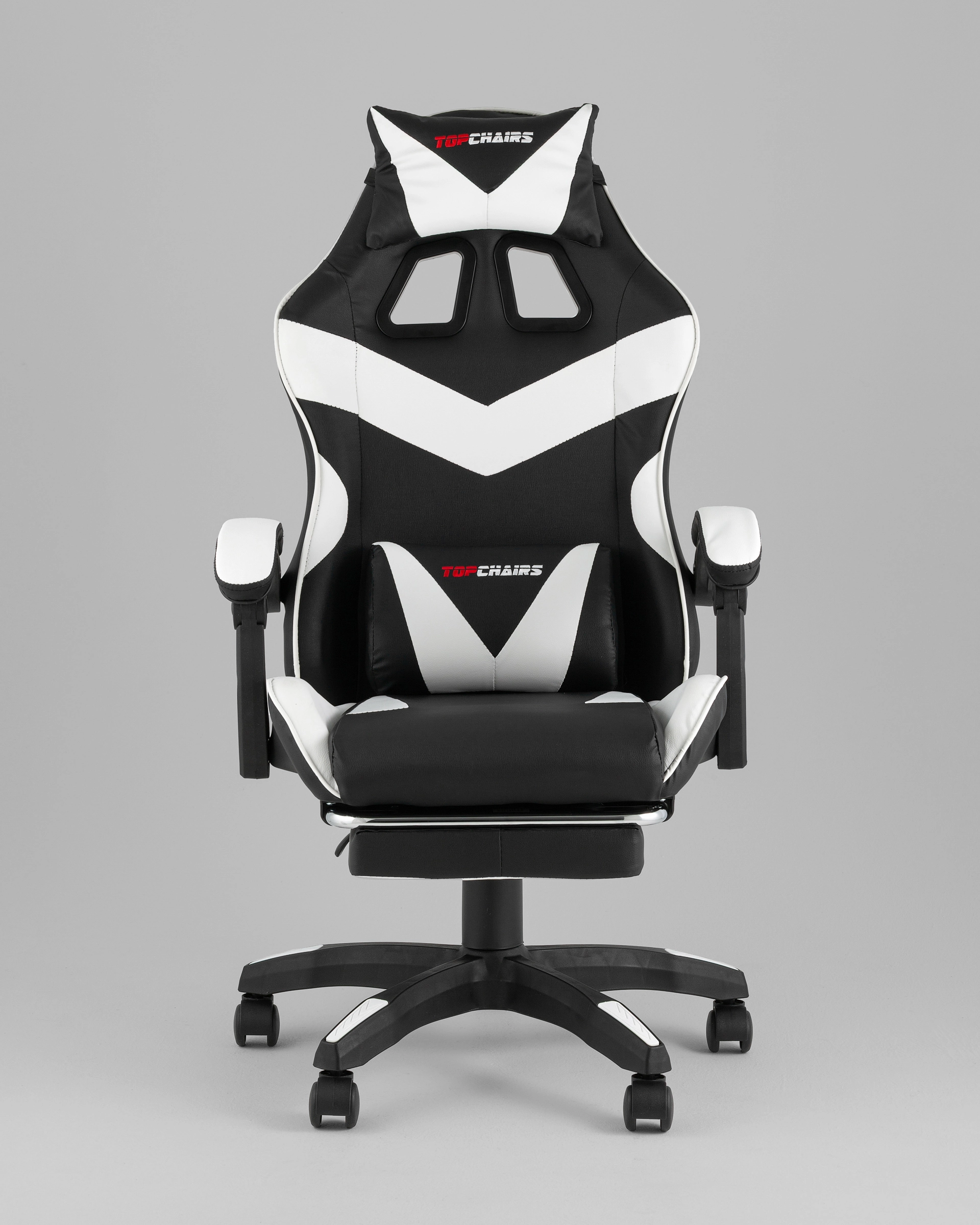 Кресло спортивное TopChairs MG-7019 черно-белый