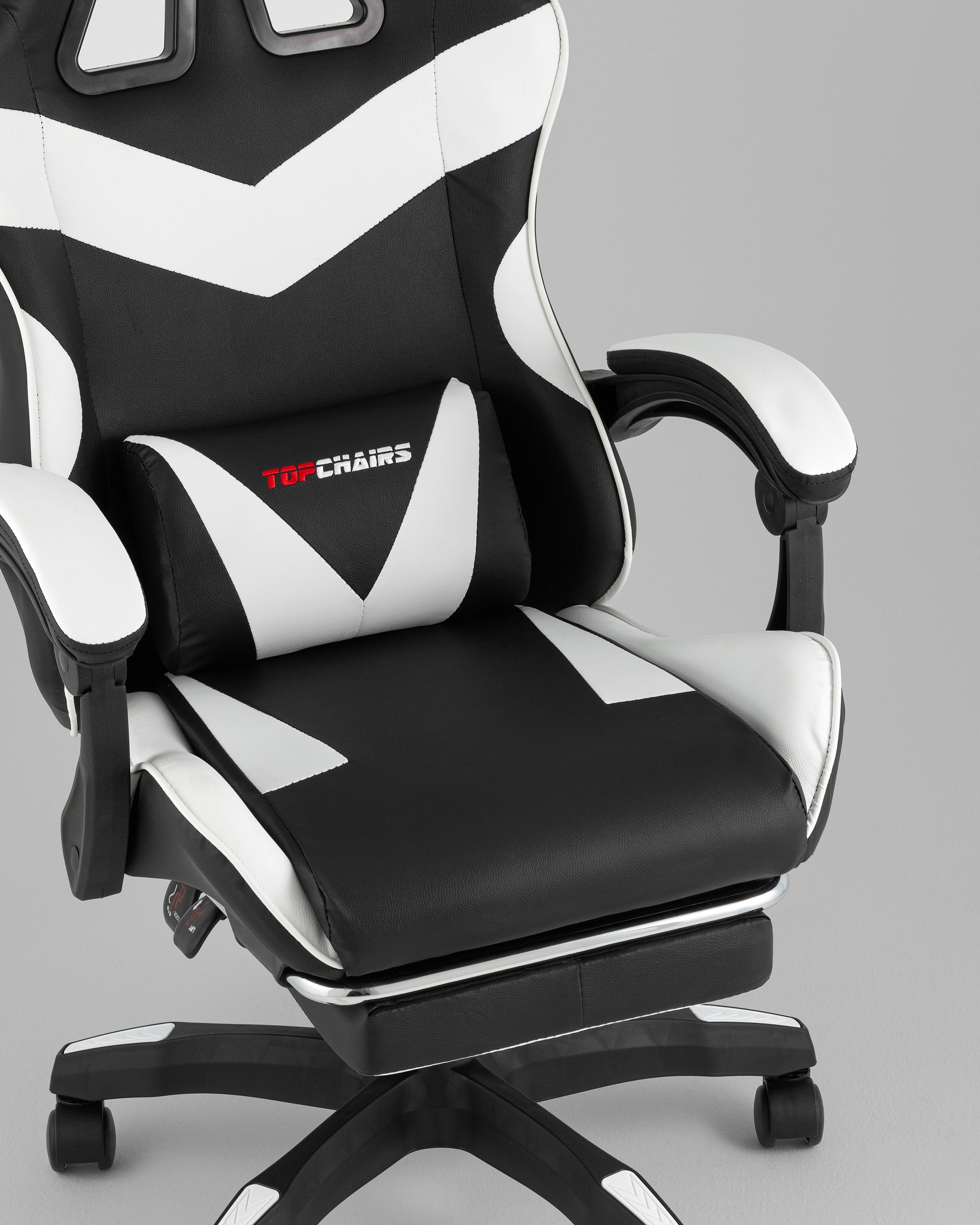 Кресло спортивное TopChairs MG-7019 черно-белый