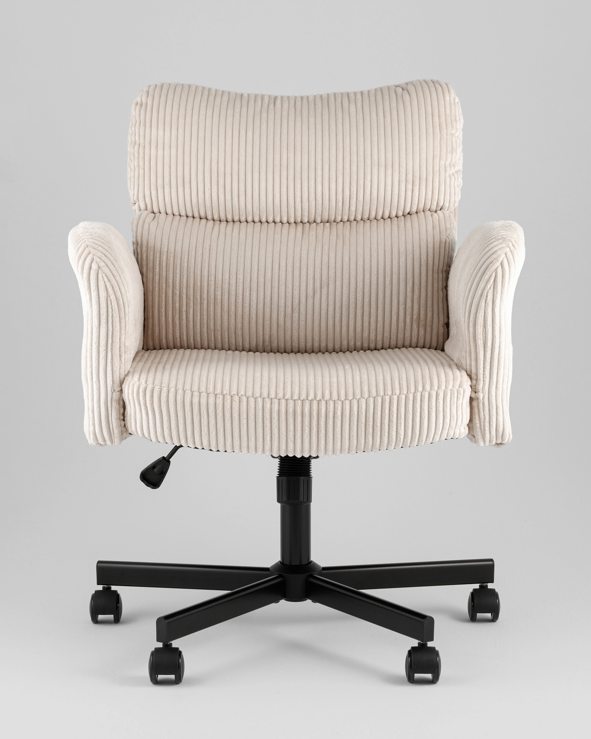 Кресло офисное TopChairs Nami с откидными подлокотниками кремовый