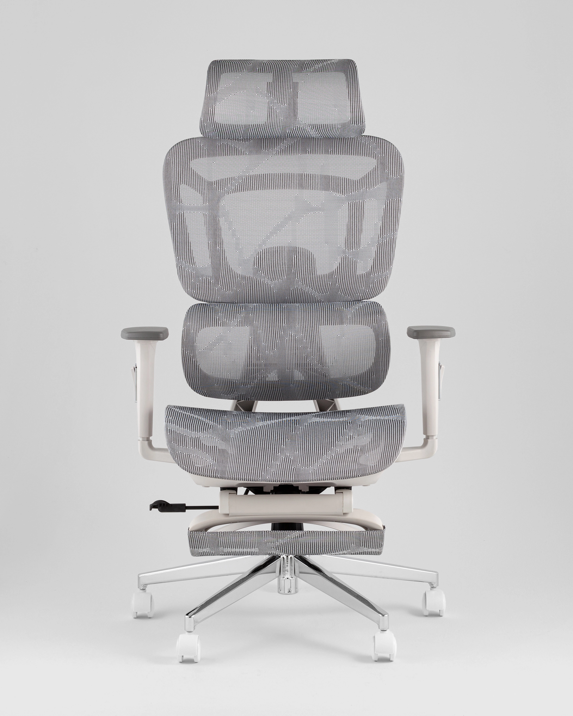 Кресло офисное TopChairs Nimbus белая сетка белый пластик