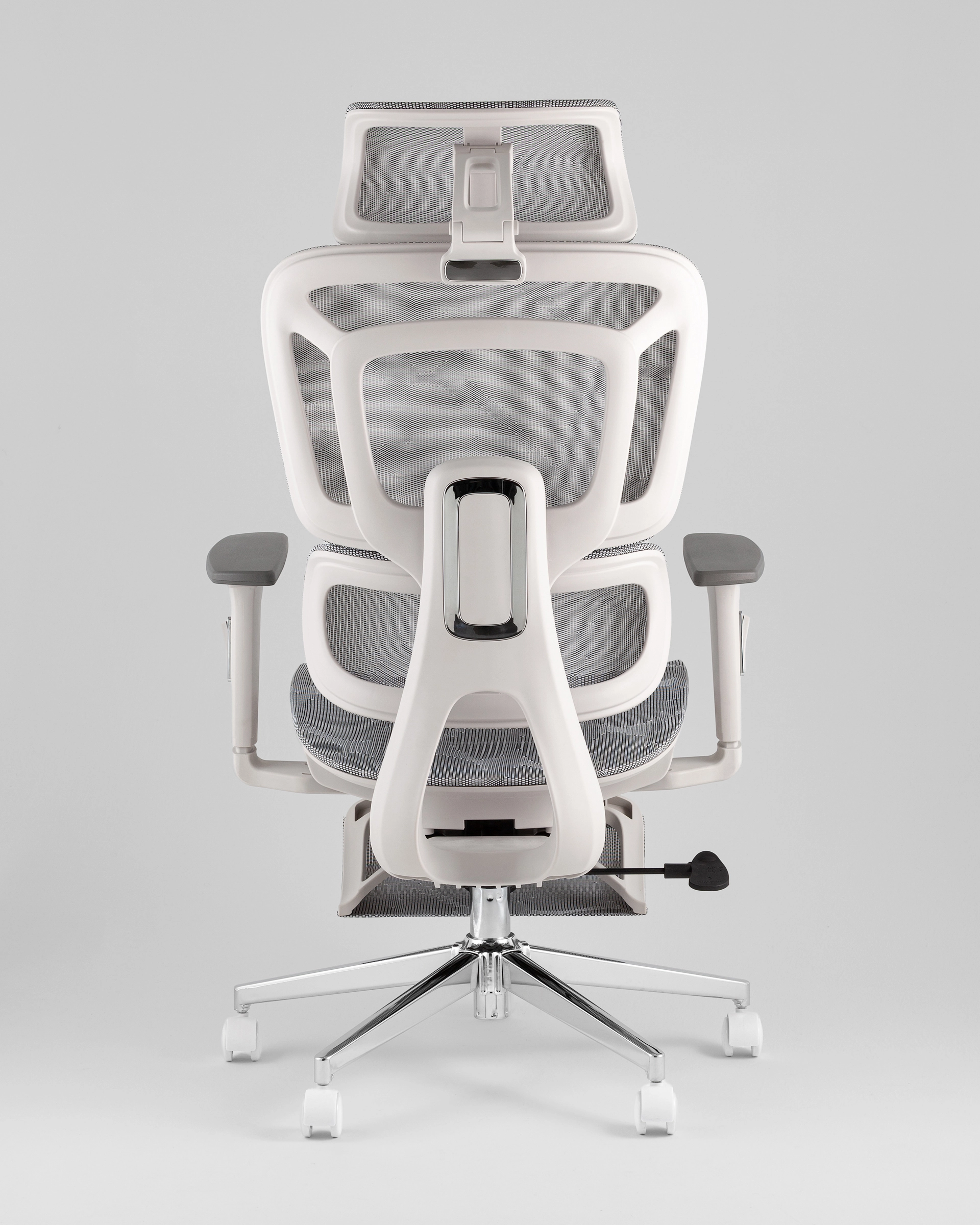 Кресло офисное TopChairs Nimbus белая сетка белый пластик