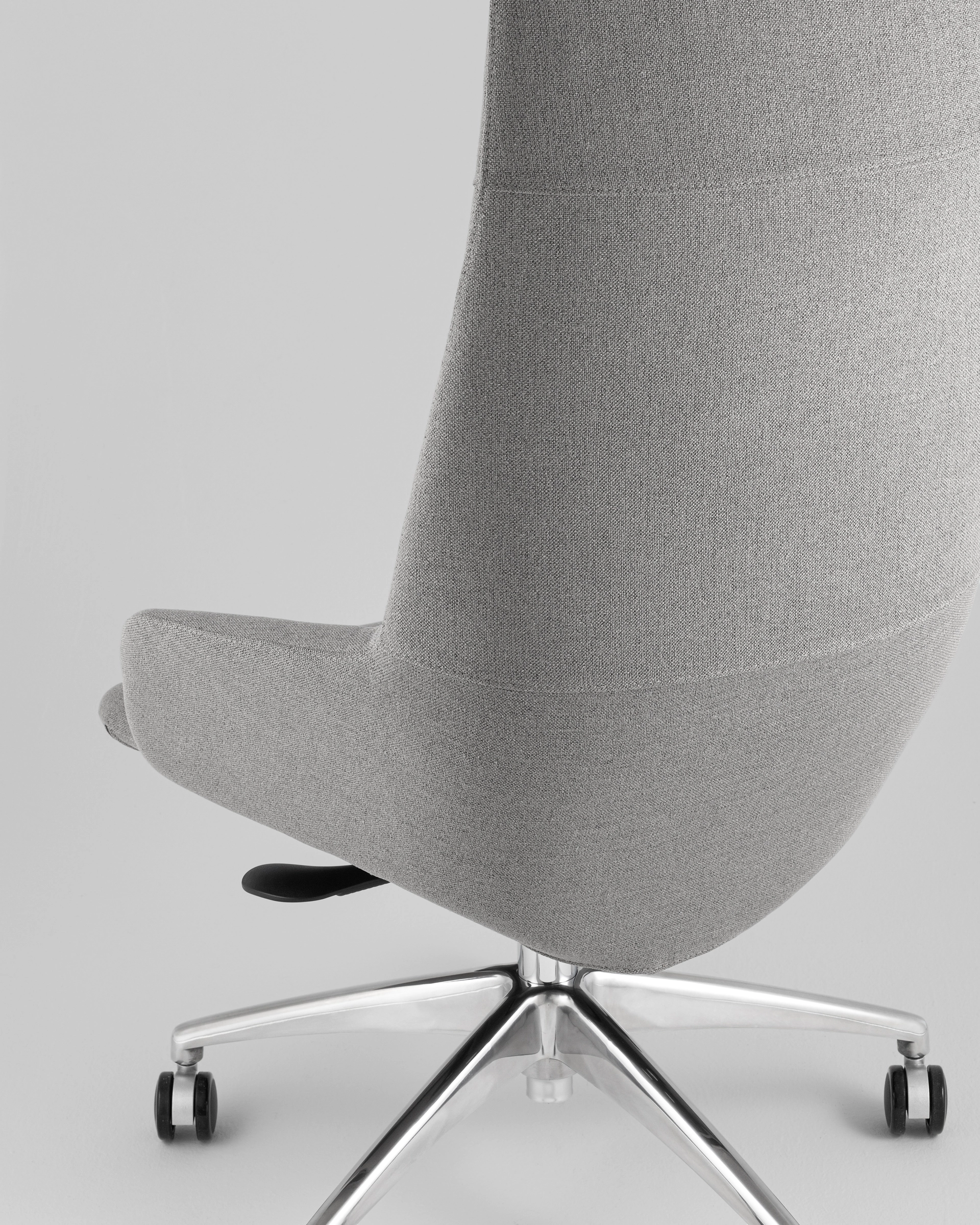 Кресло руководителя TopChairs Bow в ткани серый