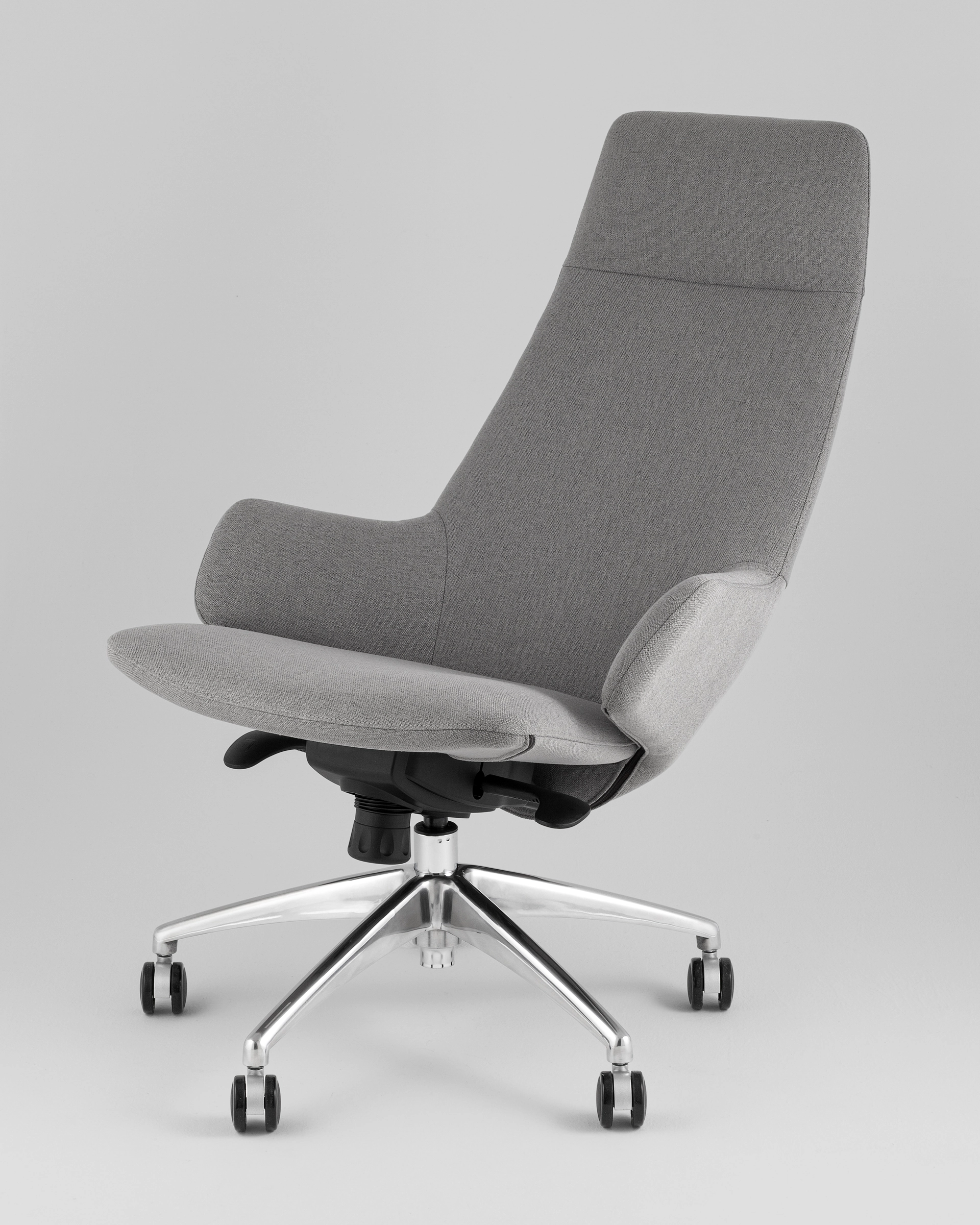 Кресло руководителя TopChairs Bow в ткани серый