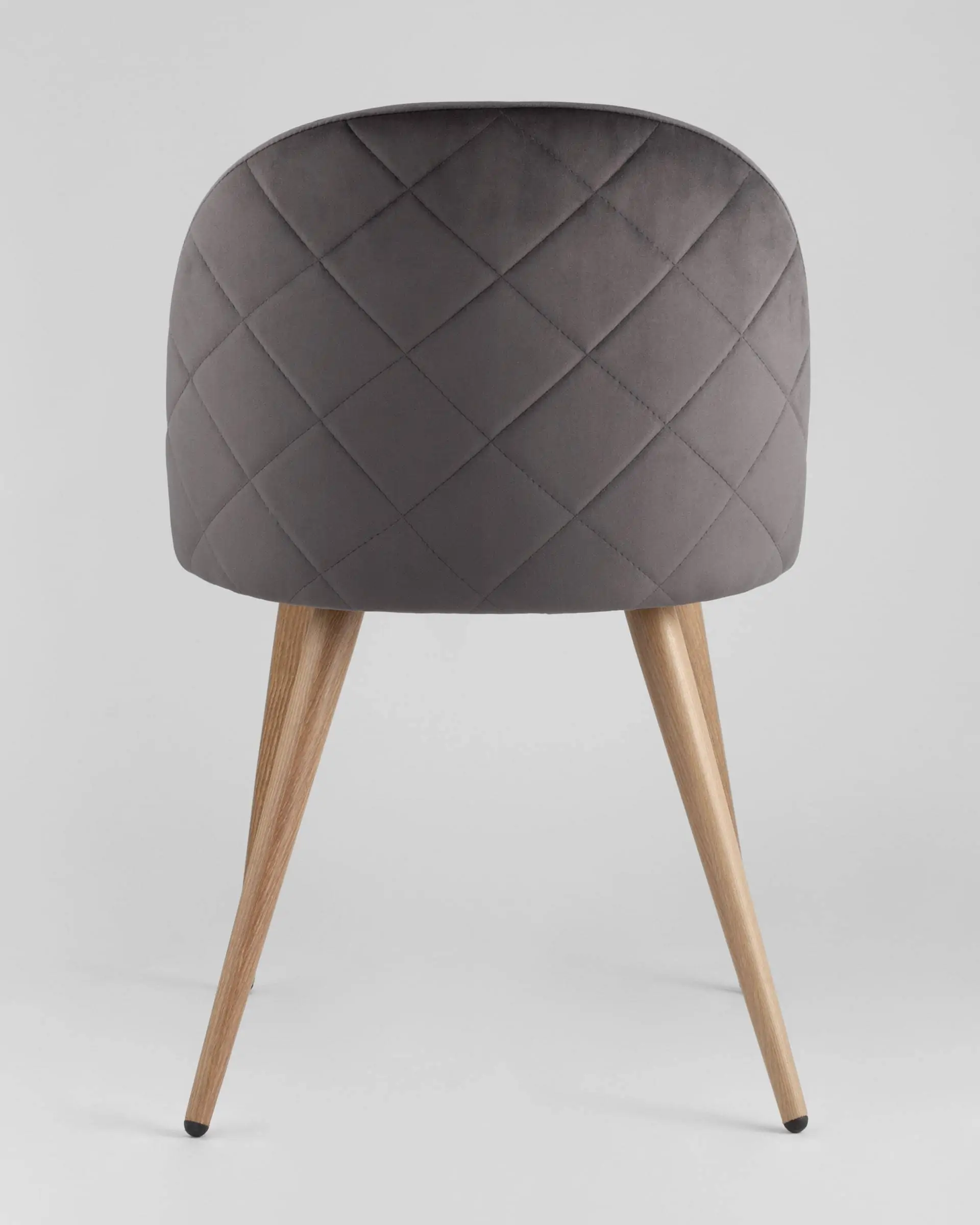 Обеденная группа стол Target 80*80, 4 стула Лион велюр с ромбами серый