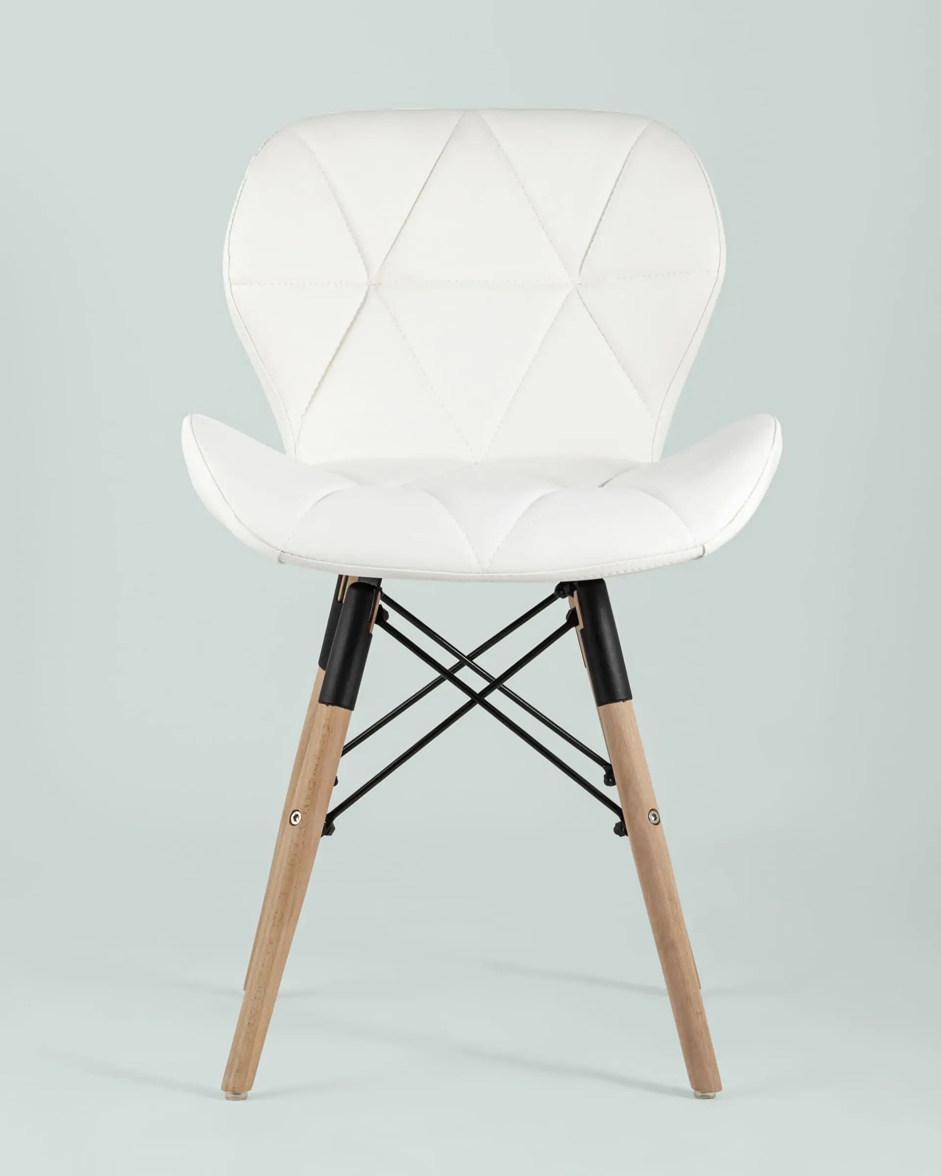 Обеденная группа стол Target 80*80, 4 стула Бон экокожа белый