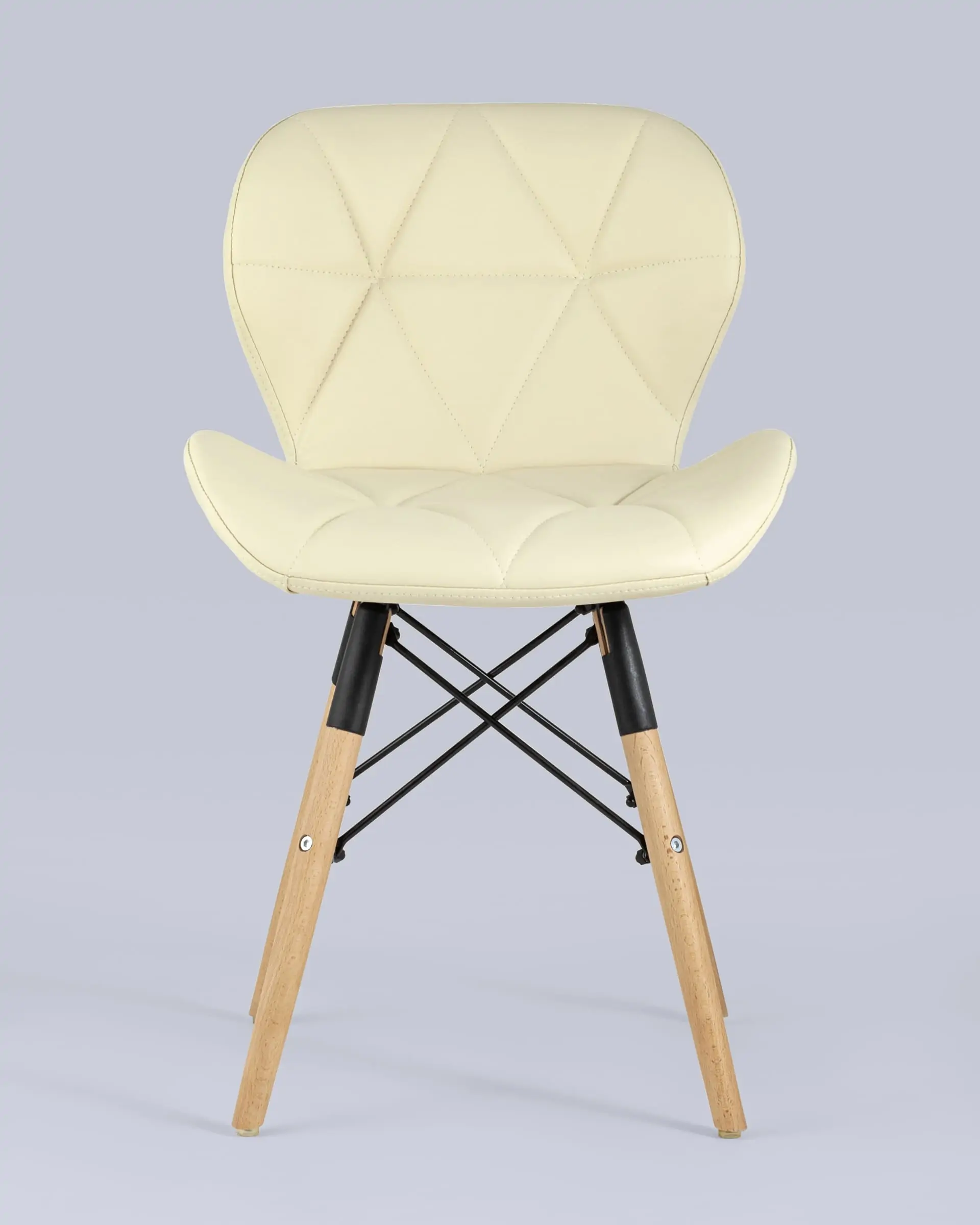 Обеденная группа стол Target 80*80, 4 стула Бон экокожа бежевый