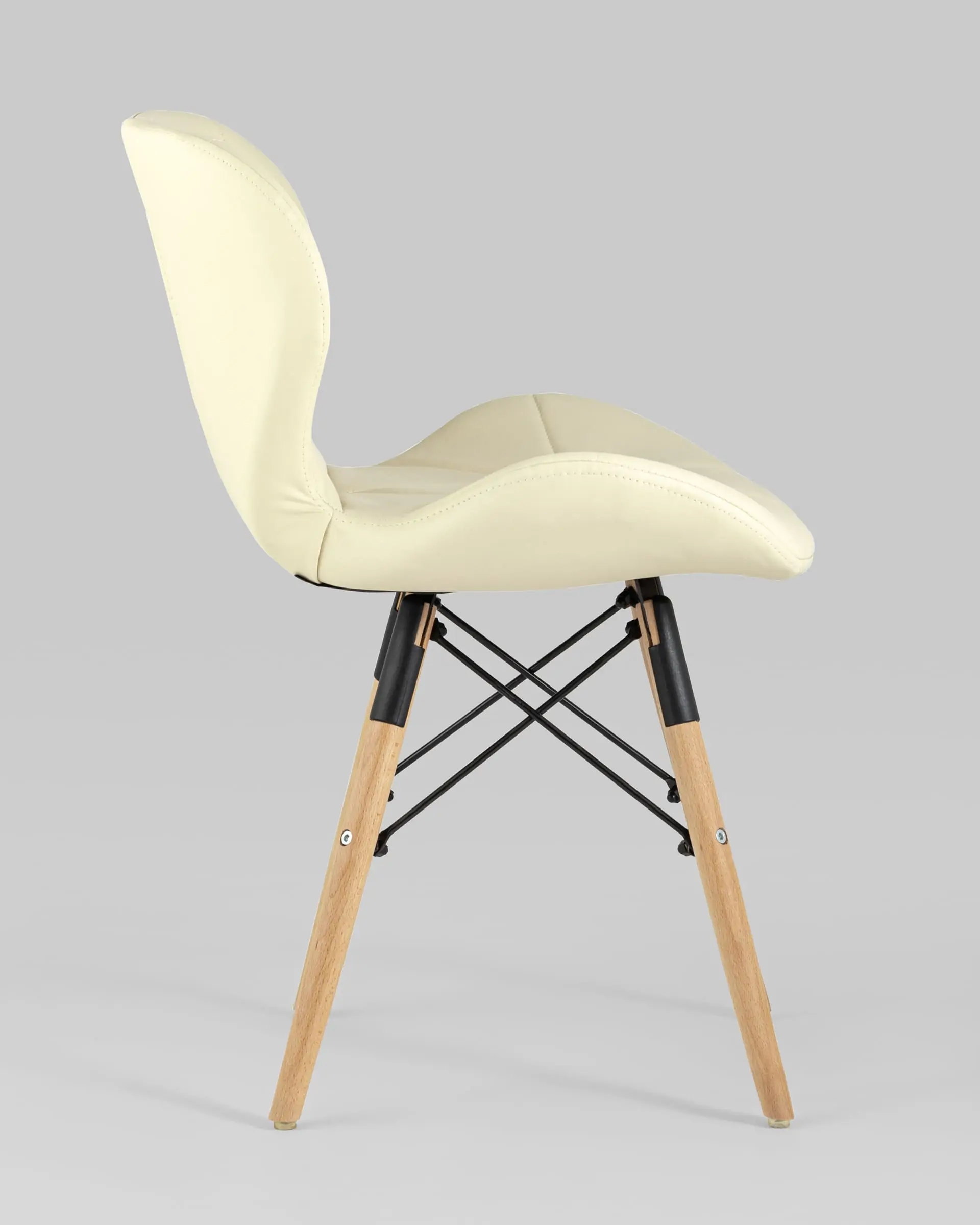 Обеденная группа стол Target 80*80, 4 стула Бон экокожа бежевый