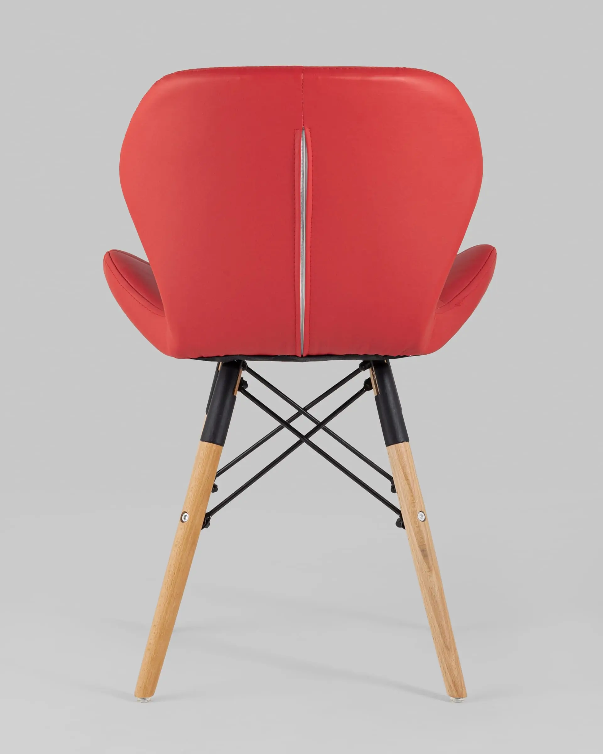 Обеденная группа стол Target 80*80, 4 стула Бон экокожа красный