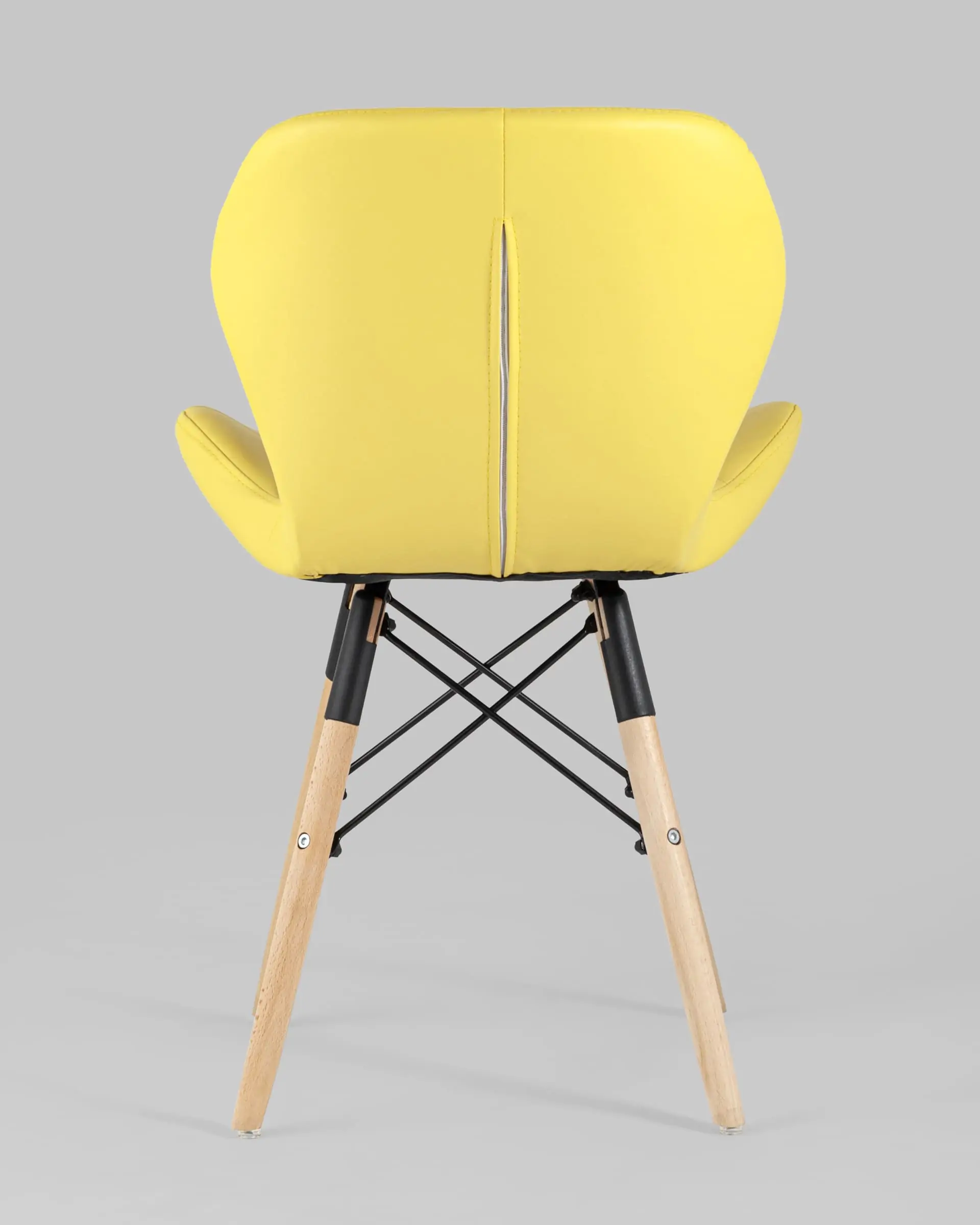 Обеденная группа стол Target 80*80, 4 стула Бон экокожа желтый