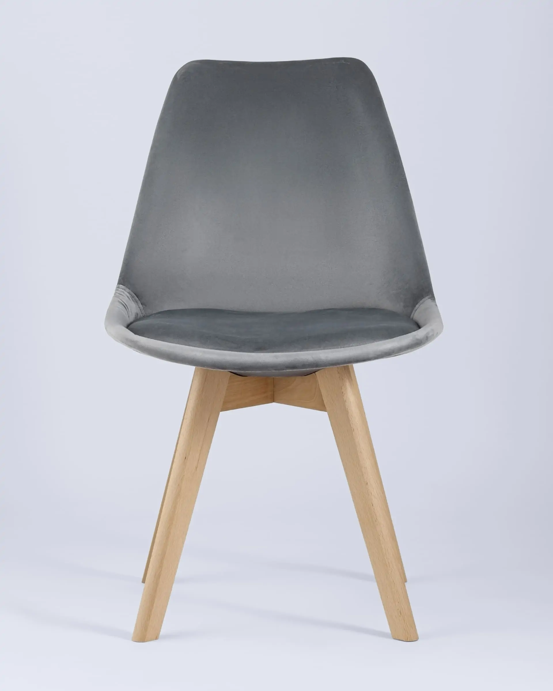 Обеденная группа стол Target 80*80, 4 стула FRANKFURT велюр серый