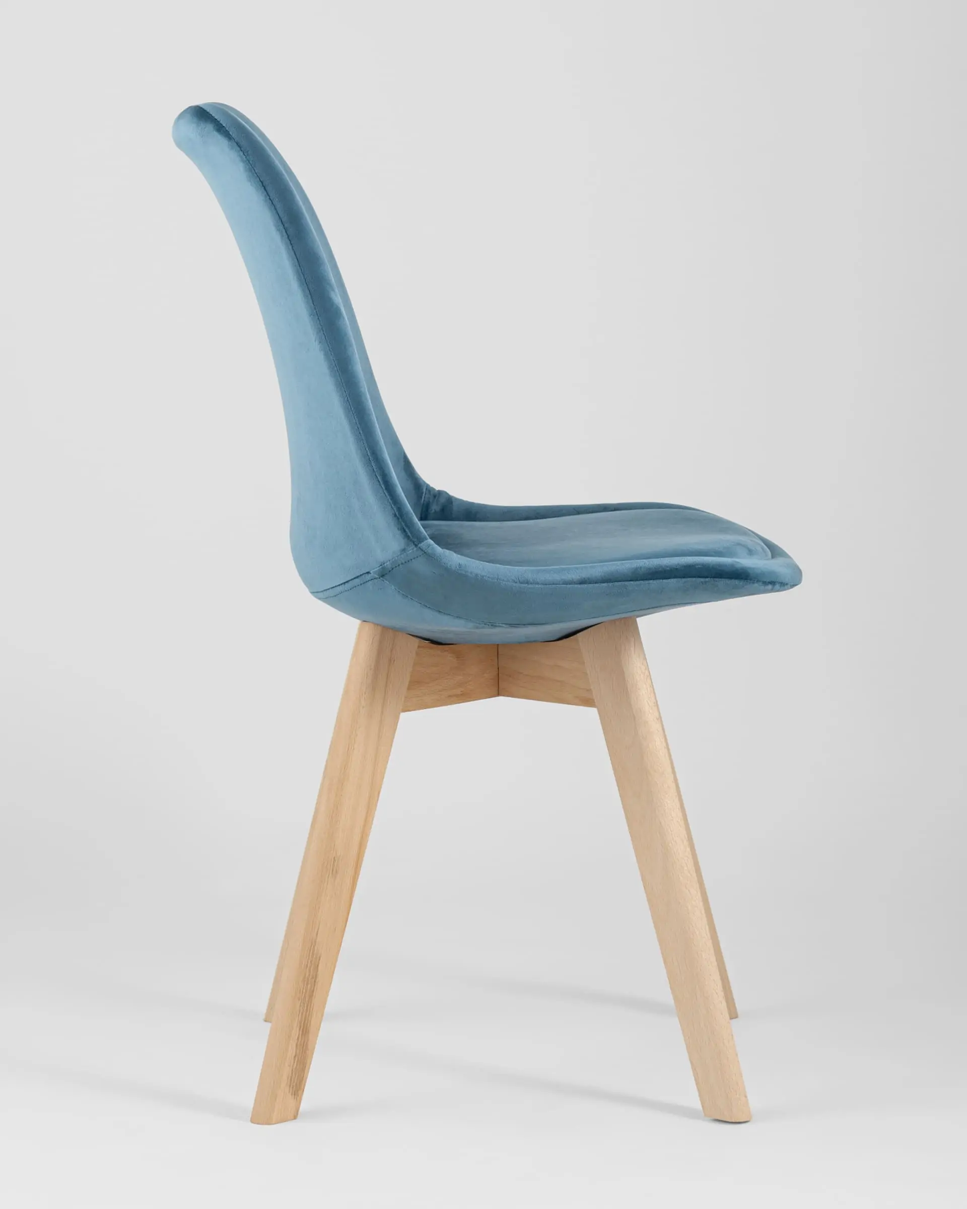 Обеденная группа стол Target 80*80, 4 стула FRANKFURT велюр синий