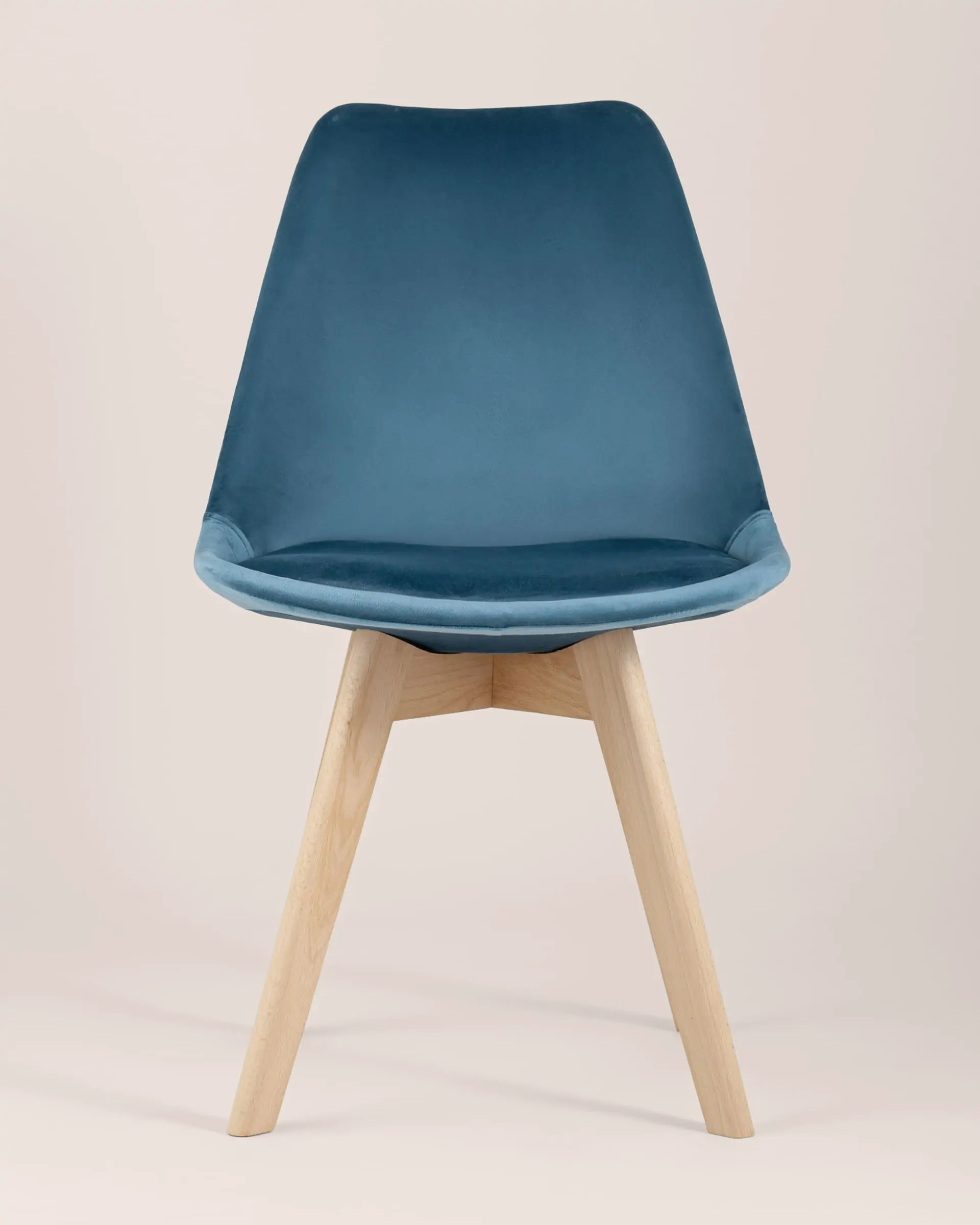 Обеденная группа стол Target 80*80, 4 стула FRANKFURT велюр синий