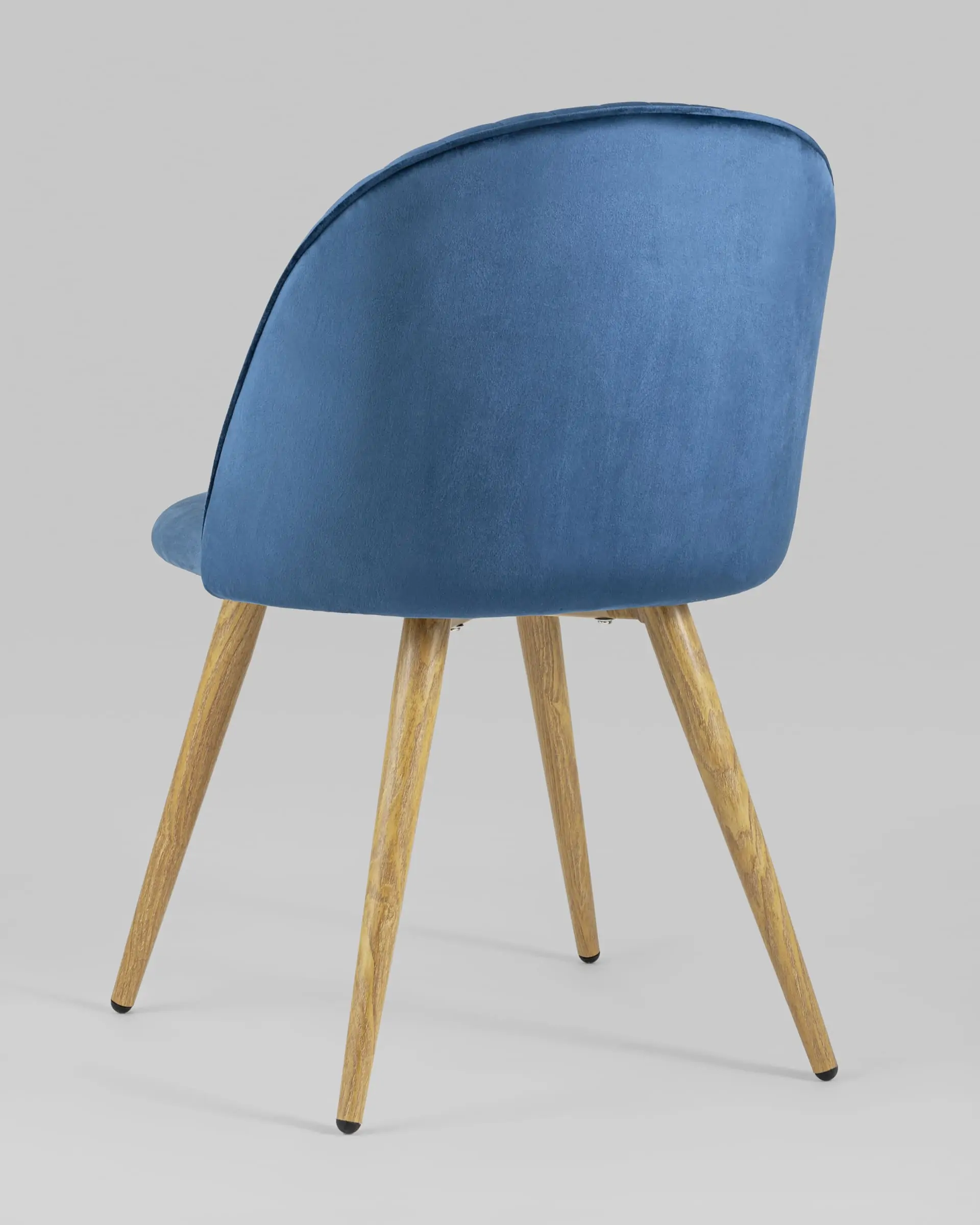 Обеденная группа стол Target 80*80, 4 стула Лион Страйпс велюр голубой