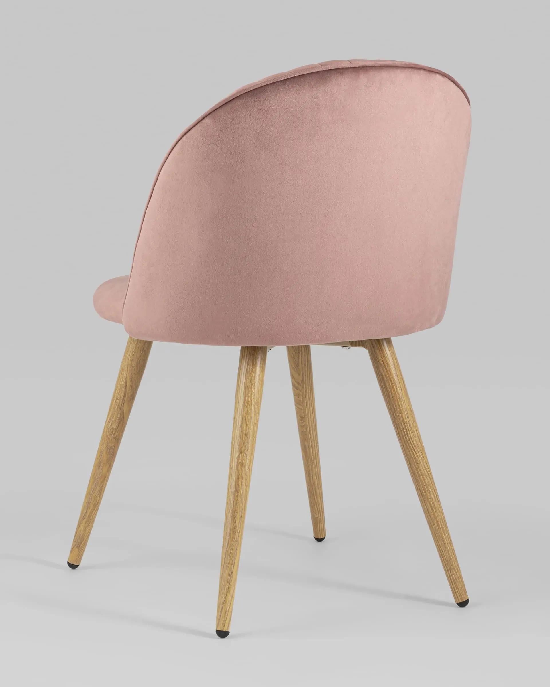 Обеденная группа стол Target 80*80, 4 стула Лион Страйпс велюр розовый